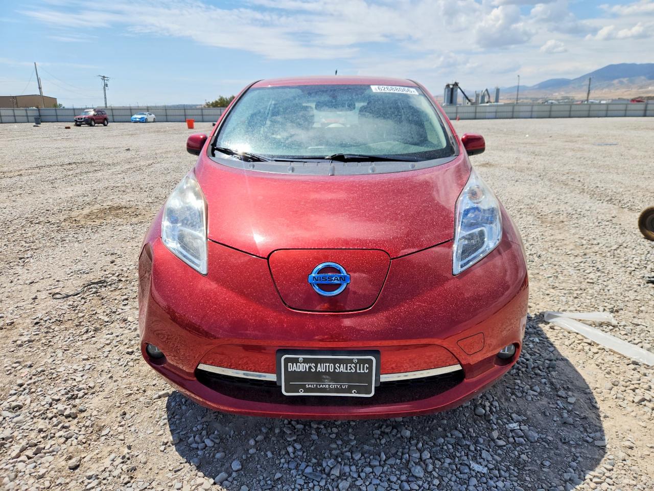 2012 Nissan Leaf Sv Burgundy vin: JN1AZ0CP6CT018480