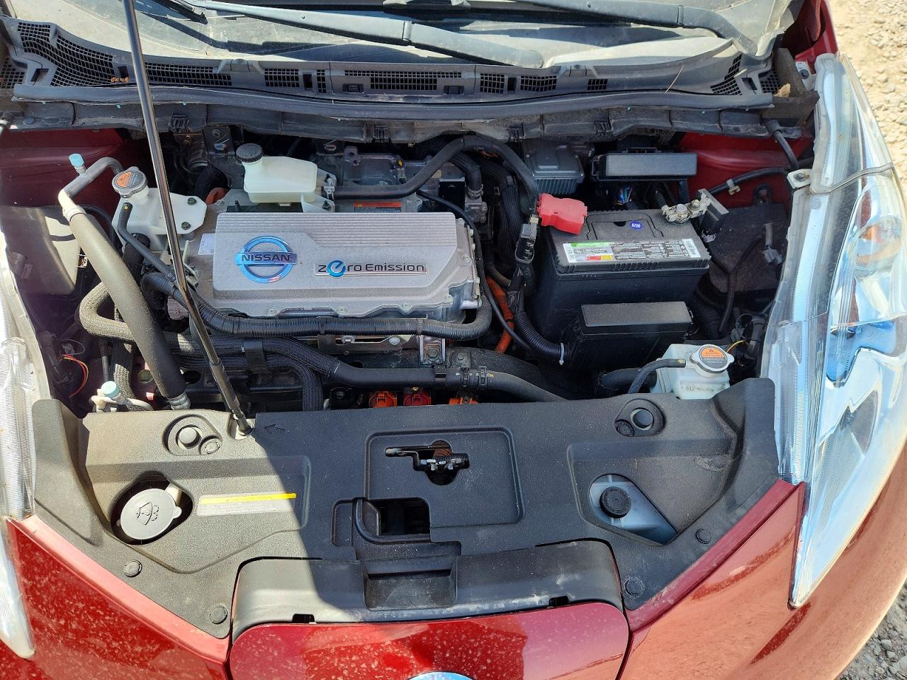 2012 Nissan Leaf Sv Burgundy vin: JN1AZ0CP6CT018480
