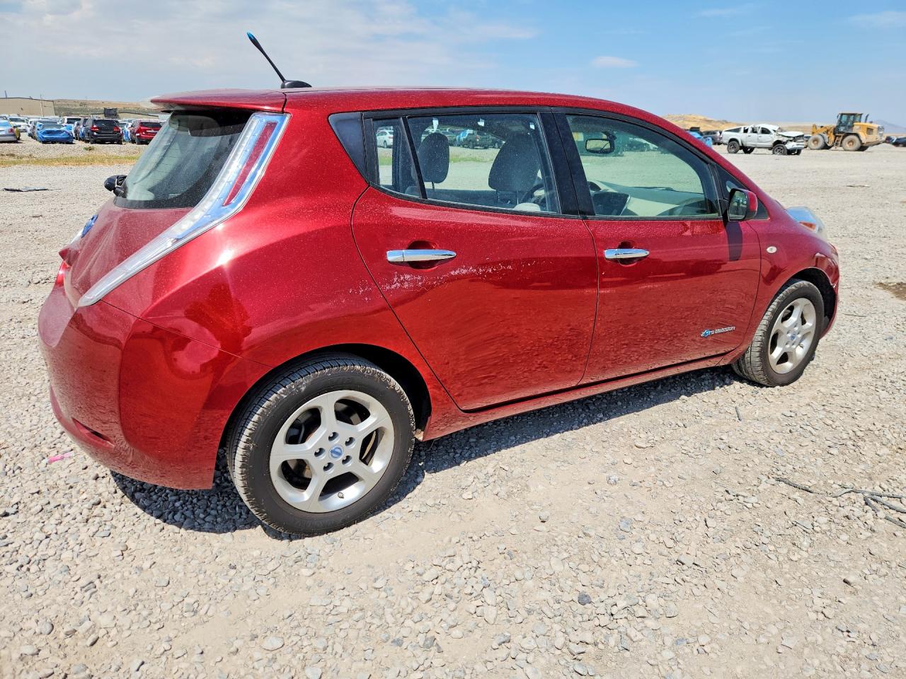 2012 Nissan Leaf Sv Burgundy vin: JN1AZ0CP6CT018480
