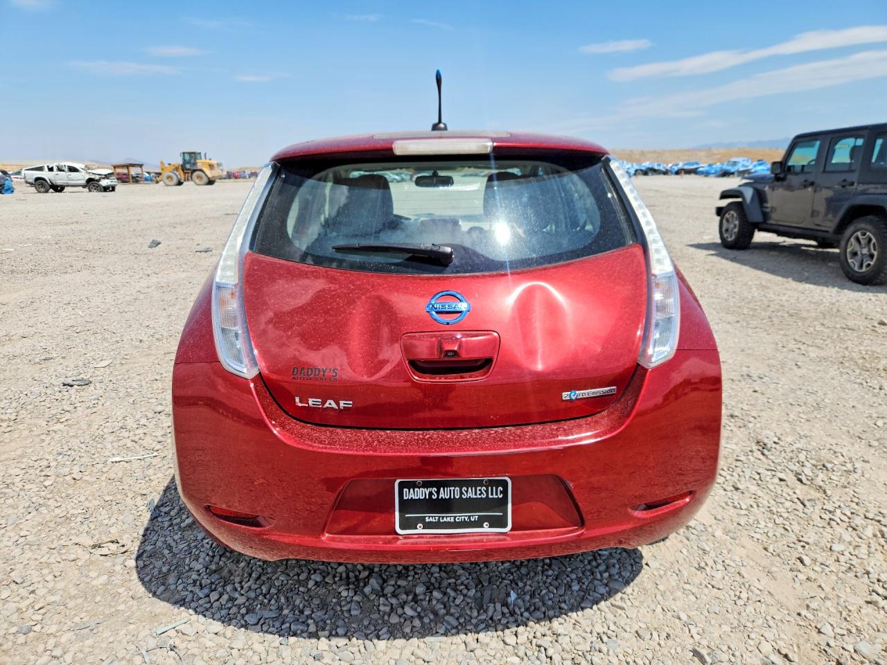 2012 Nissan Leaf Sv Burgundy vin: JN1AZ0CP6CT018480