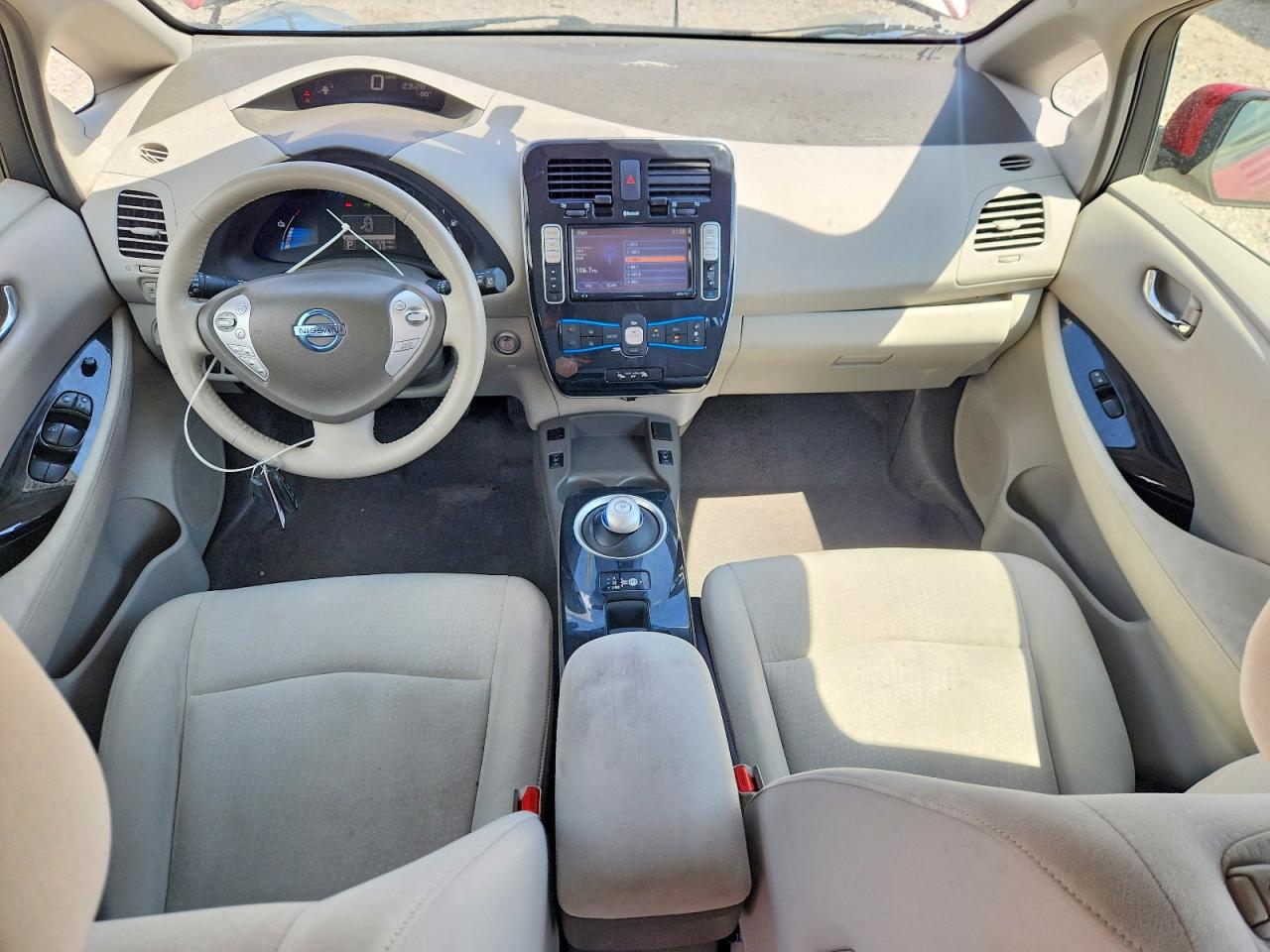 2012 Nissan Leaf Sv Burgundy vin: JN1AZ0CP6CT018480