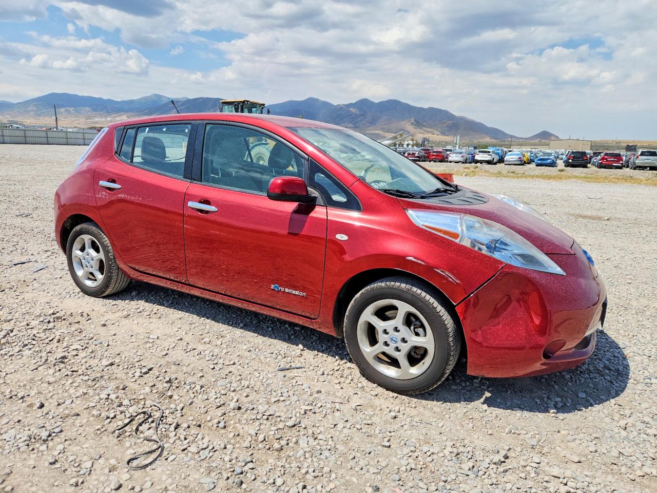 2012 Nissan Leaf Sv Burgundy vin: JN1AZ0CP6CT018480