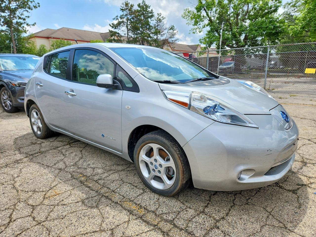 2012 Nissan Leaf Sv Silver vin: JN1AZ0CP6CT020729