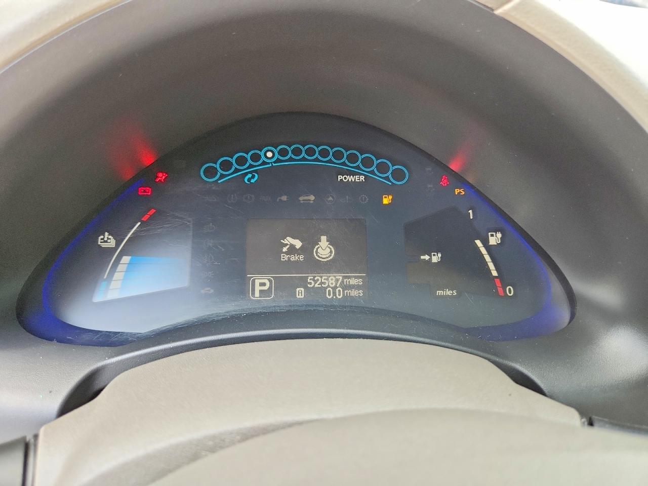 2012 Nissan Leaf Sv Silver vin: JN1AZ0CP6CT020729