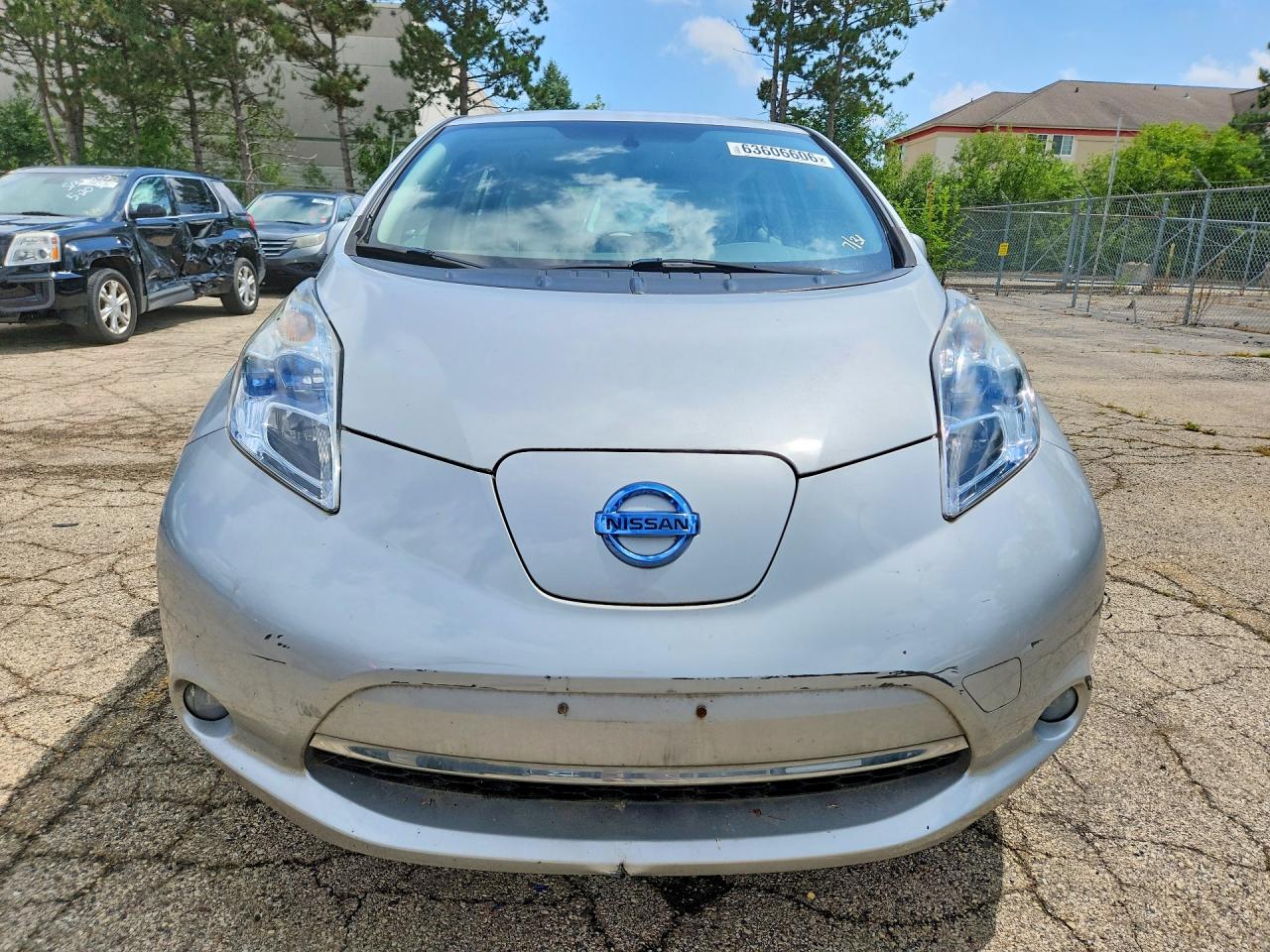 2012 Nissan Leaf Sv Silver vin: JN1AZ0CP6CT020729