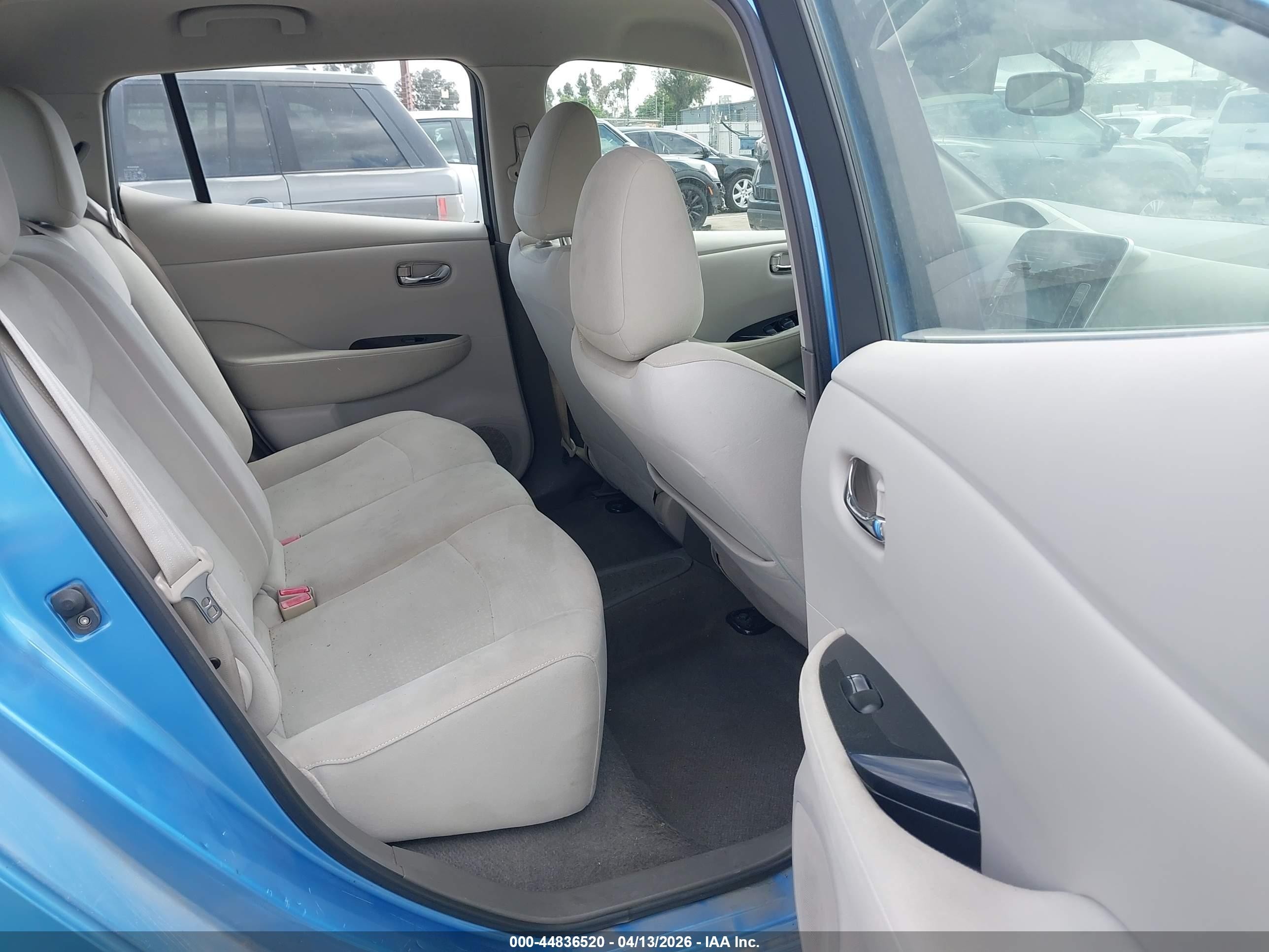 2011 Nissan Leaf Sl Blue vin: JN1AZ0CP7BT005977