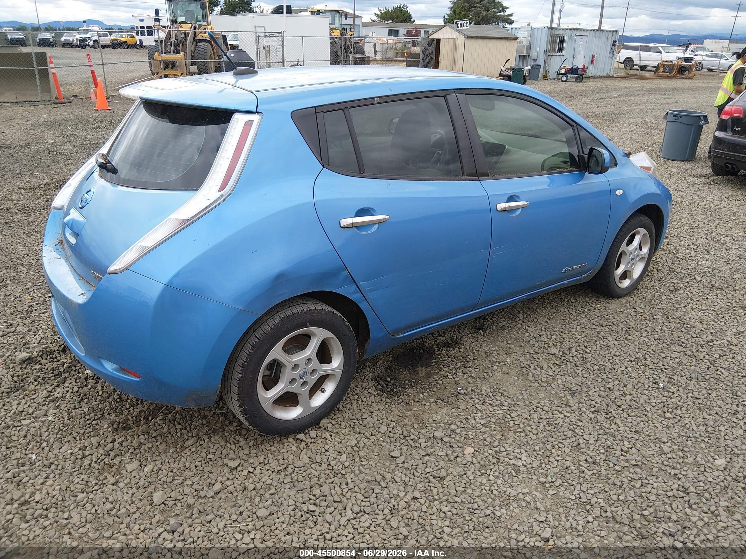 2012 Nissan Leaf Sl Blue vin: JN1AZ0CP7CT022781