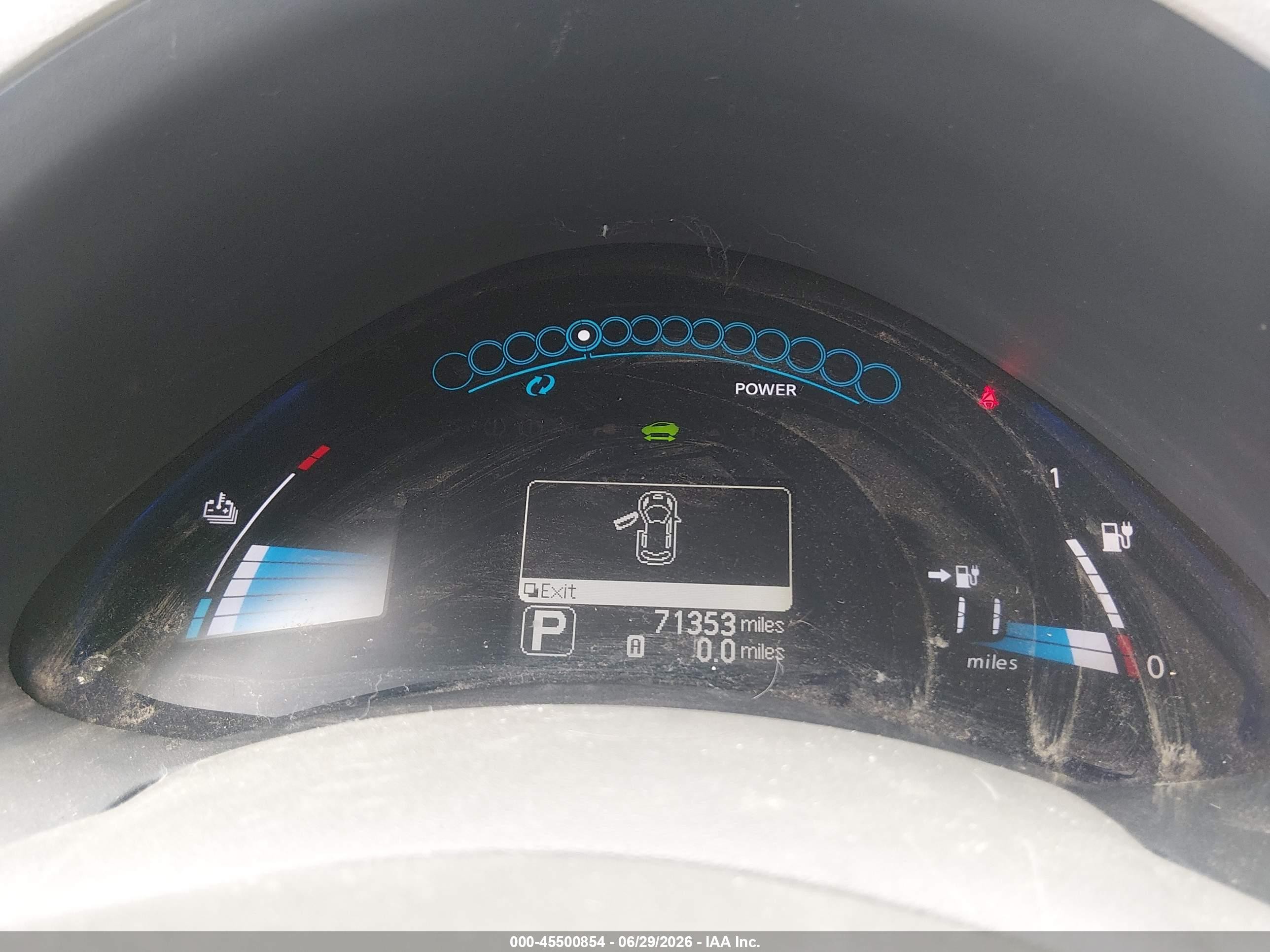 2012 Nissan Leaf Sl Blue vin: JN1AZ0CP7CT022781