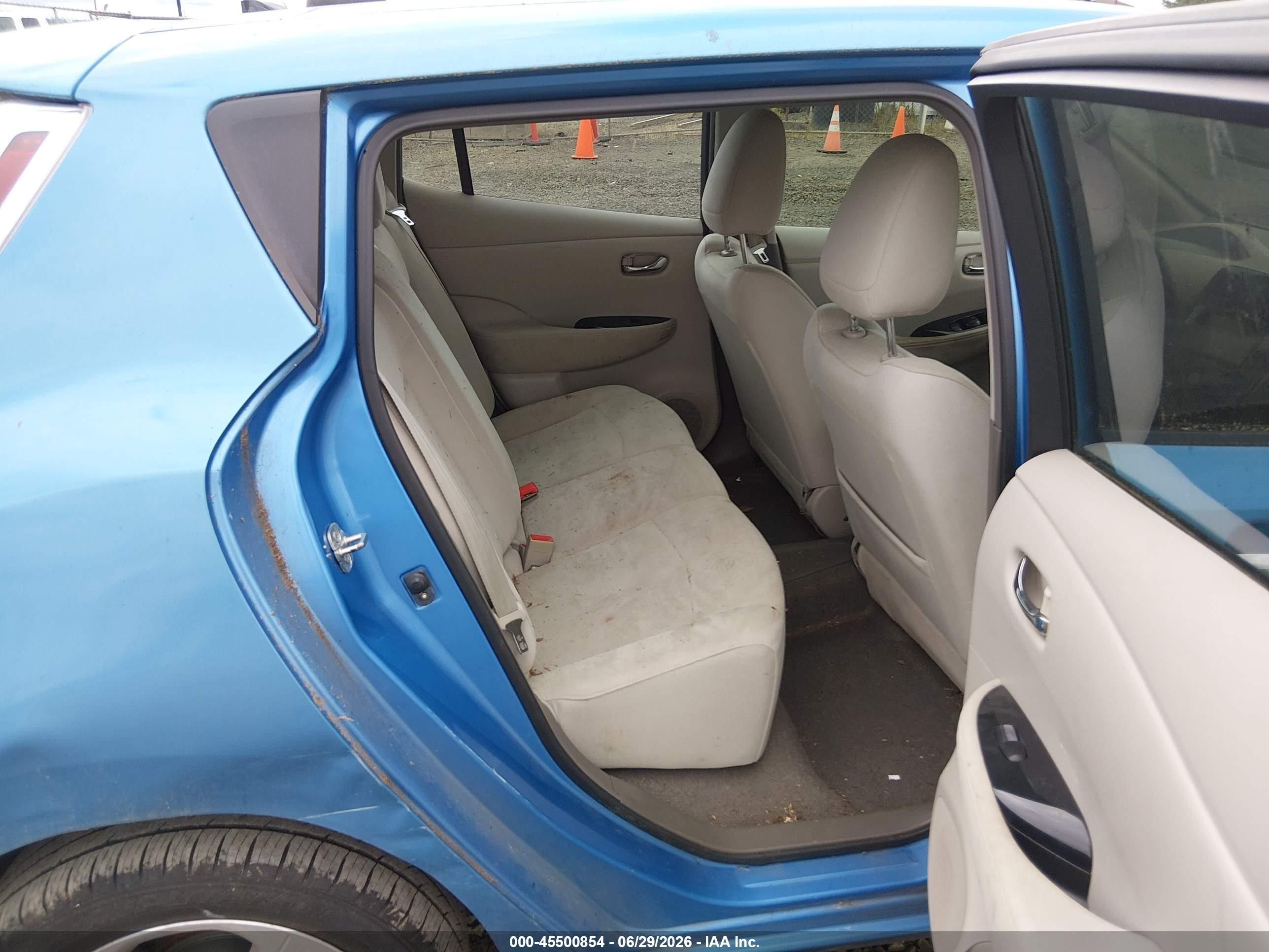 2012 Nissan Leaf Sl Blue vin: JN1AZ0CP7CT022781