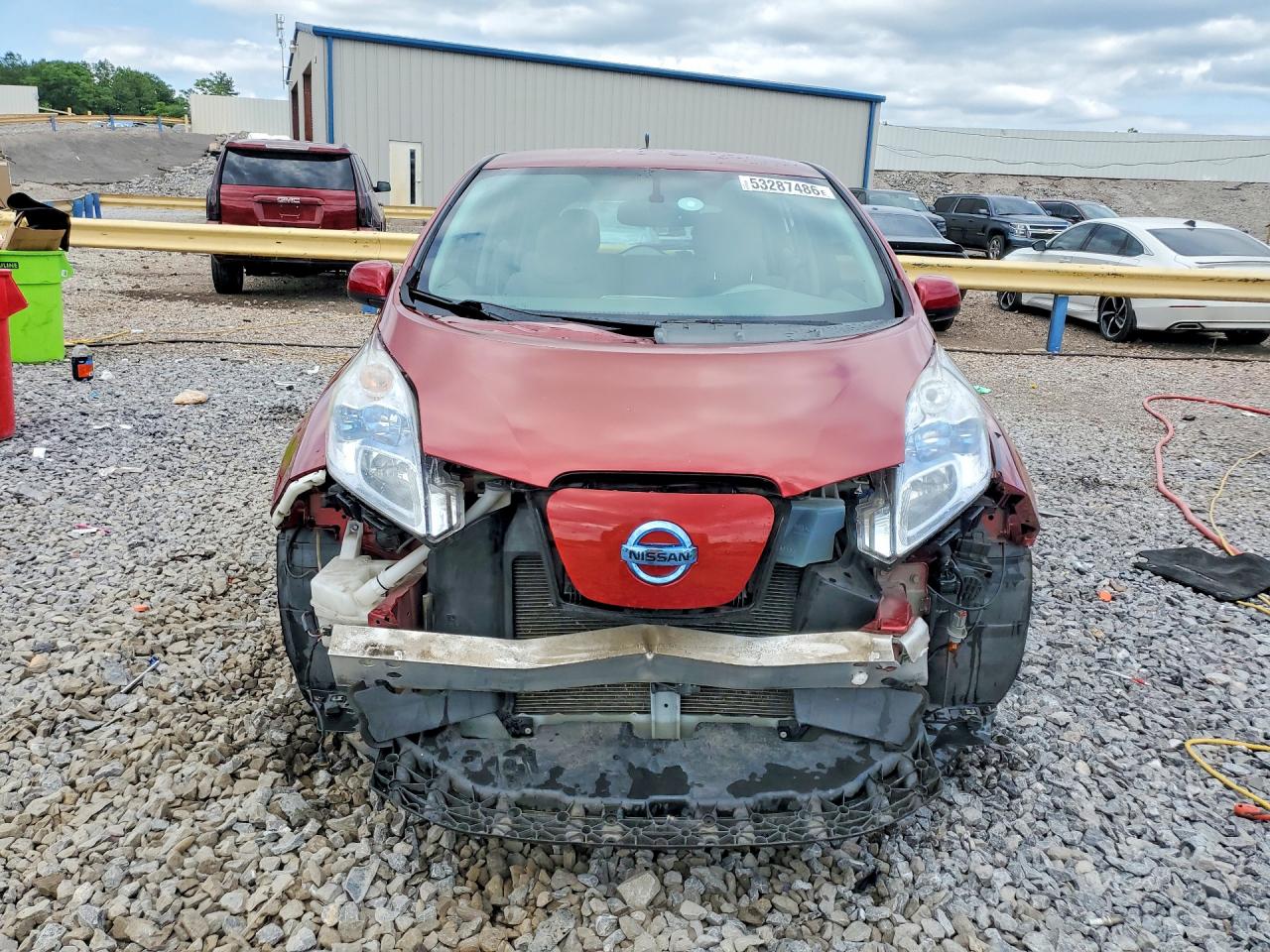 2012 Nissan Leaf Sv Red vin: JN1AZ0CP7CT023848