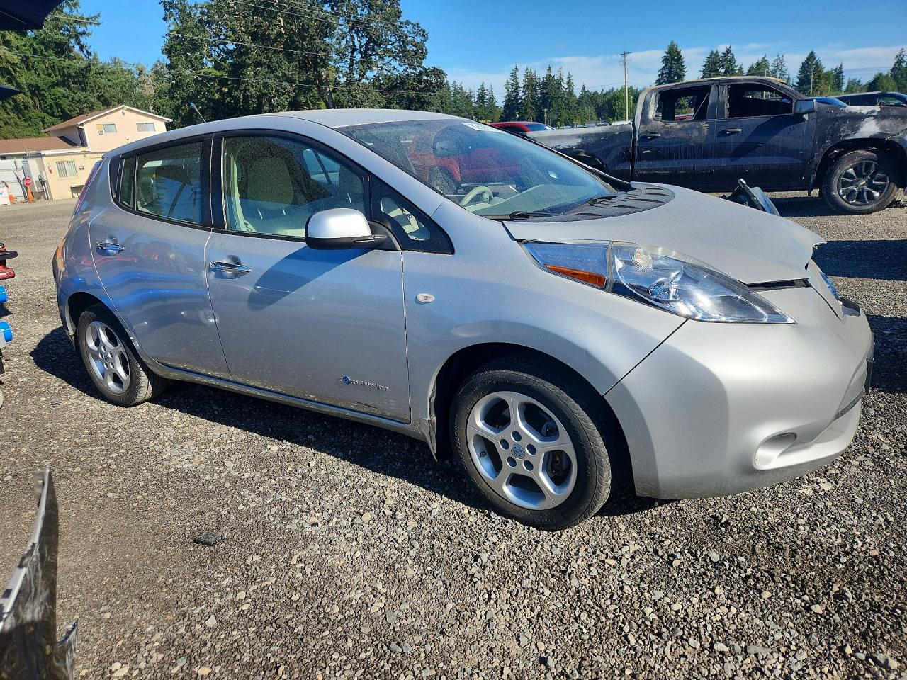 2012 Nissan Leaf Sv Серебряный vin: JN1AZ0CP7CT023915