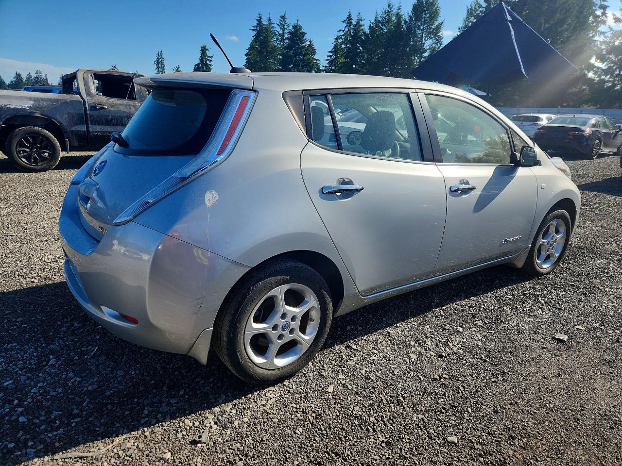 2012 Nissan Leaf Sv Серебряный vin: JN1AZ0CP7CT023915