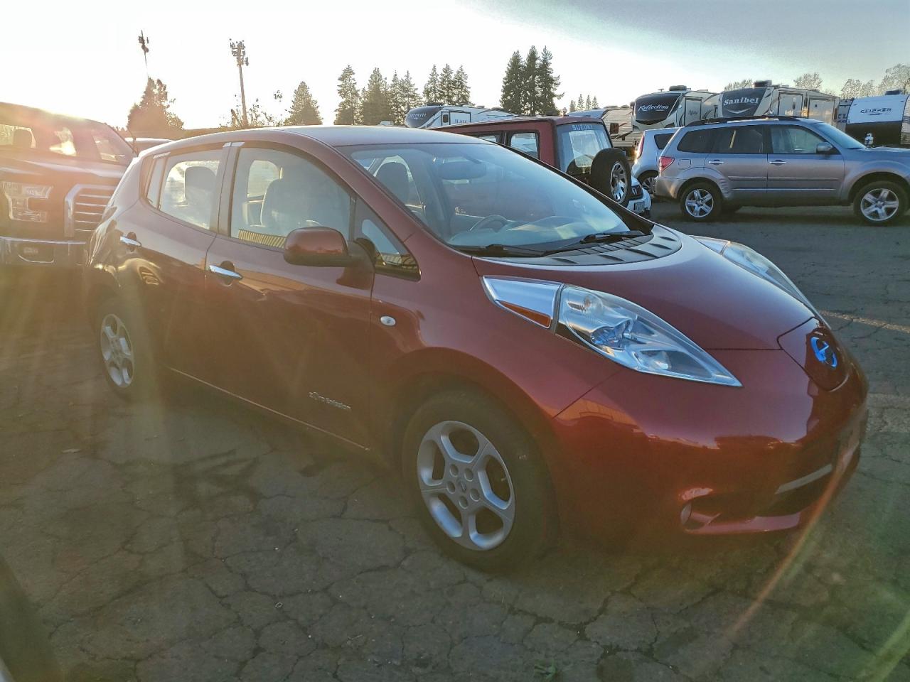 2011 Nissan Leaf Sv Красный vin: JN1AZ0CP8BT008709