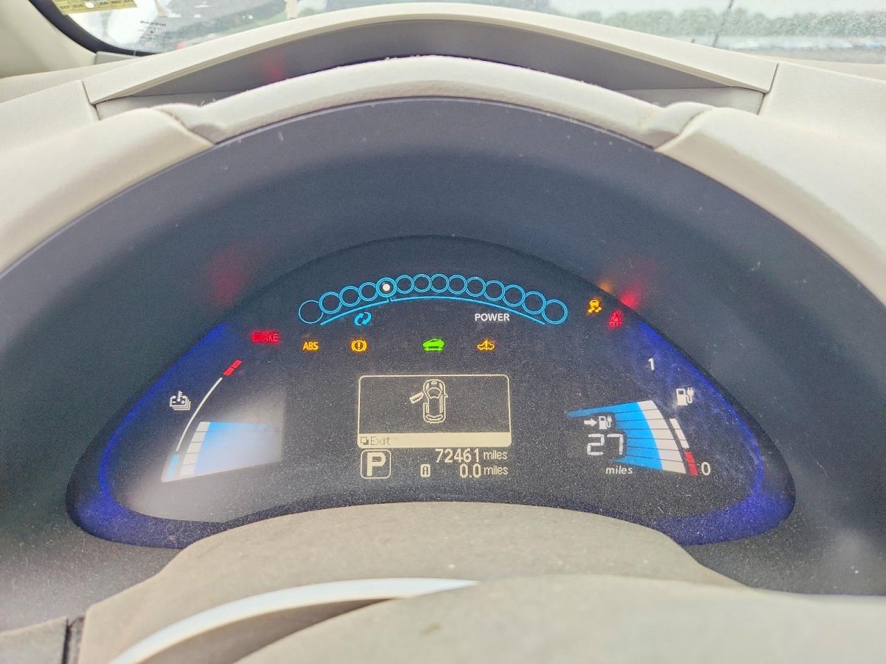 2012 Nissan Leaf Sv Silver vin: JN1AZ0CP8CT016858