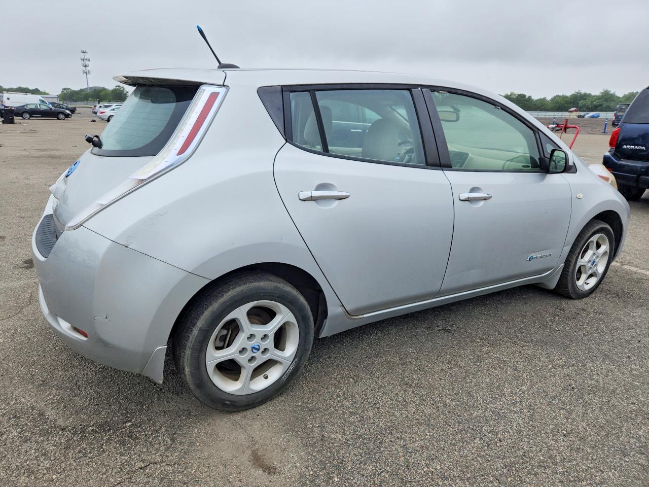 2012 Nissan Leaf Sv Silver vin: JN1AZ0CP8CT016858