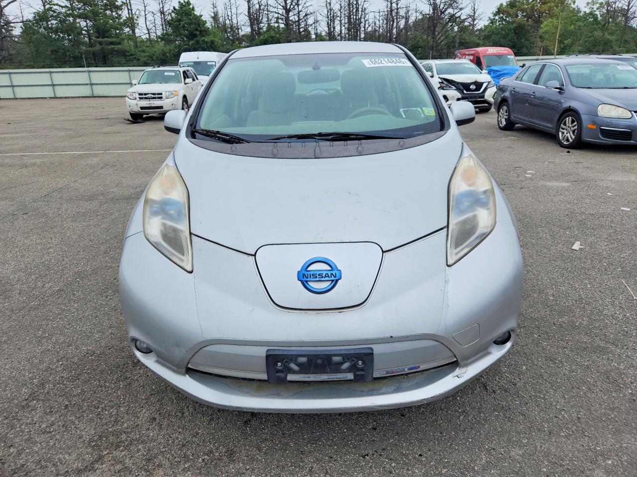 2012 Nissan Leaf Sv Silver vin: JN1AZ0CP8CT016858