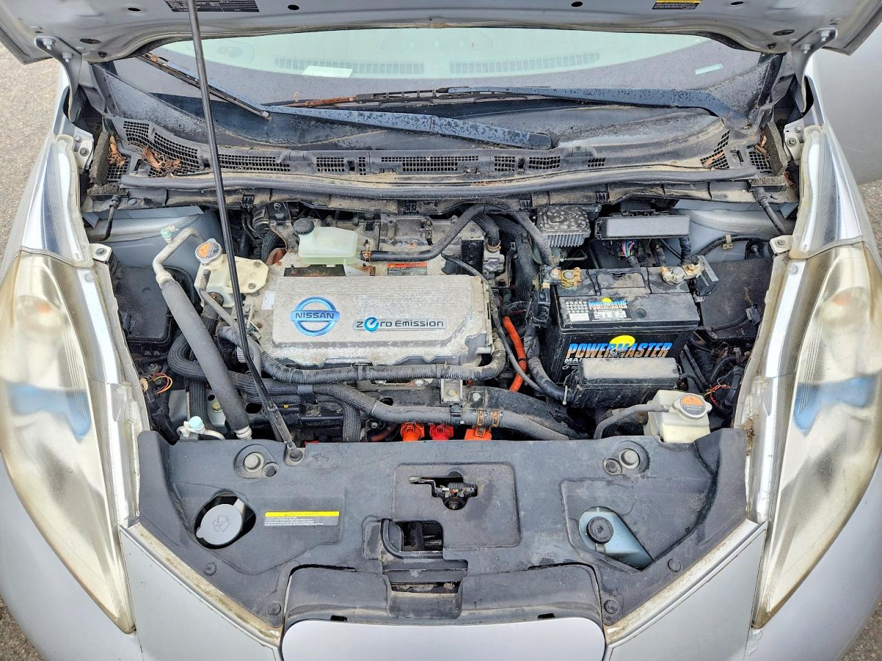 2012 Nissan Leaf Sv Silver vin: JN1AZ0CP8CT016858