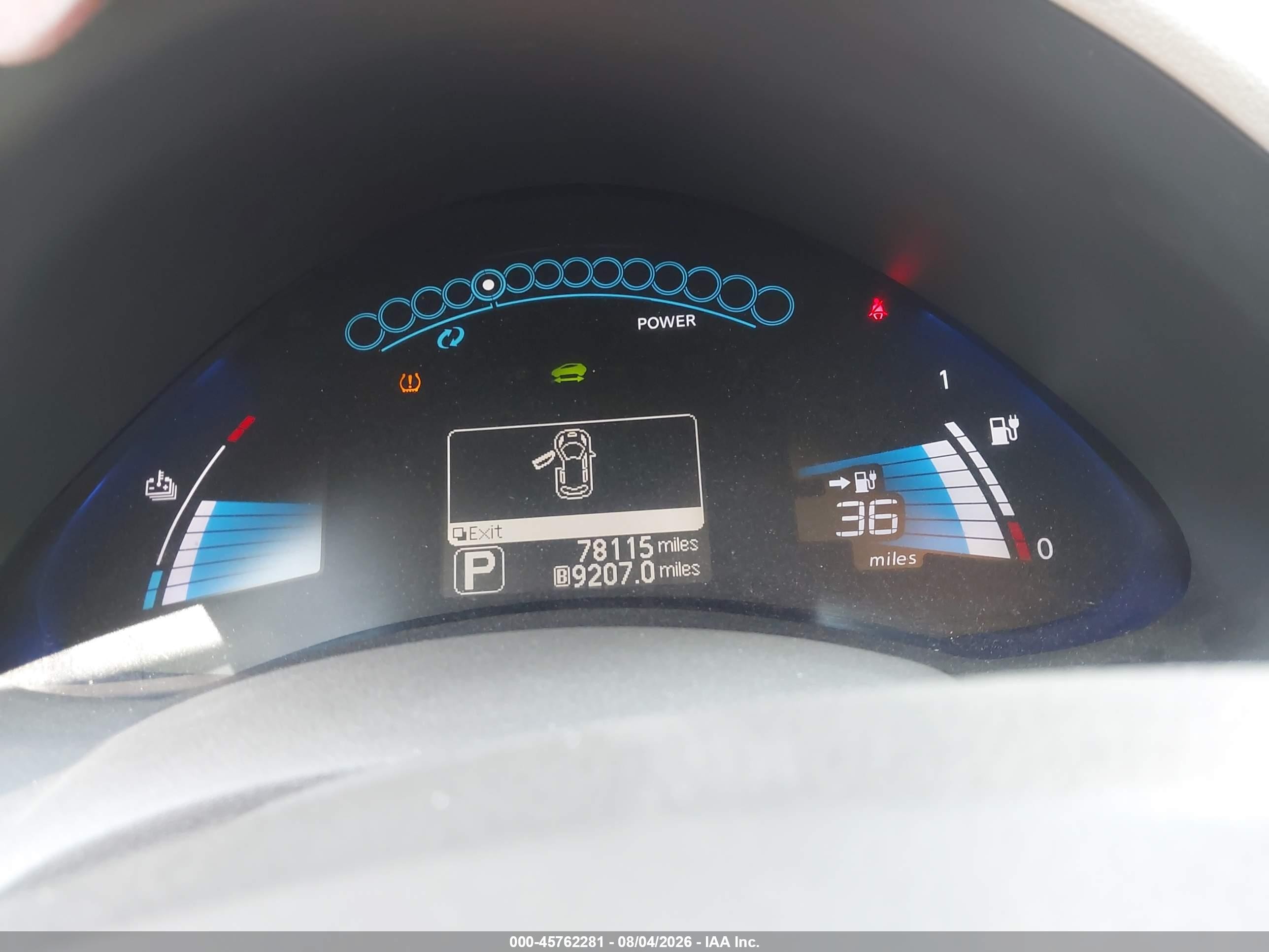 2012 Nissan Leaf Sl Red vin: JN1AZ0CP8CT017198