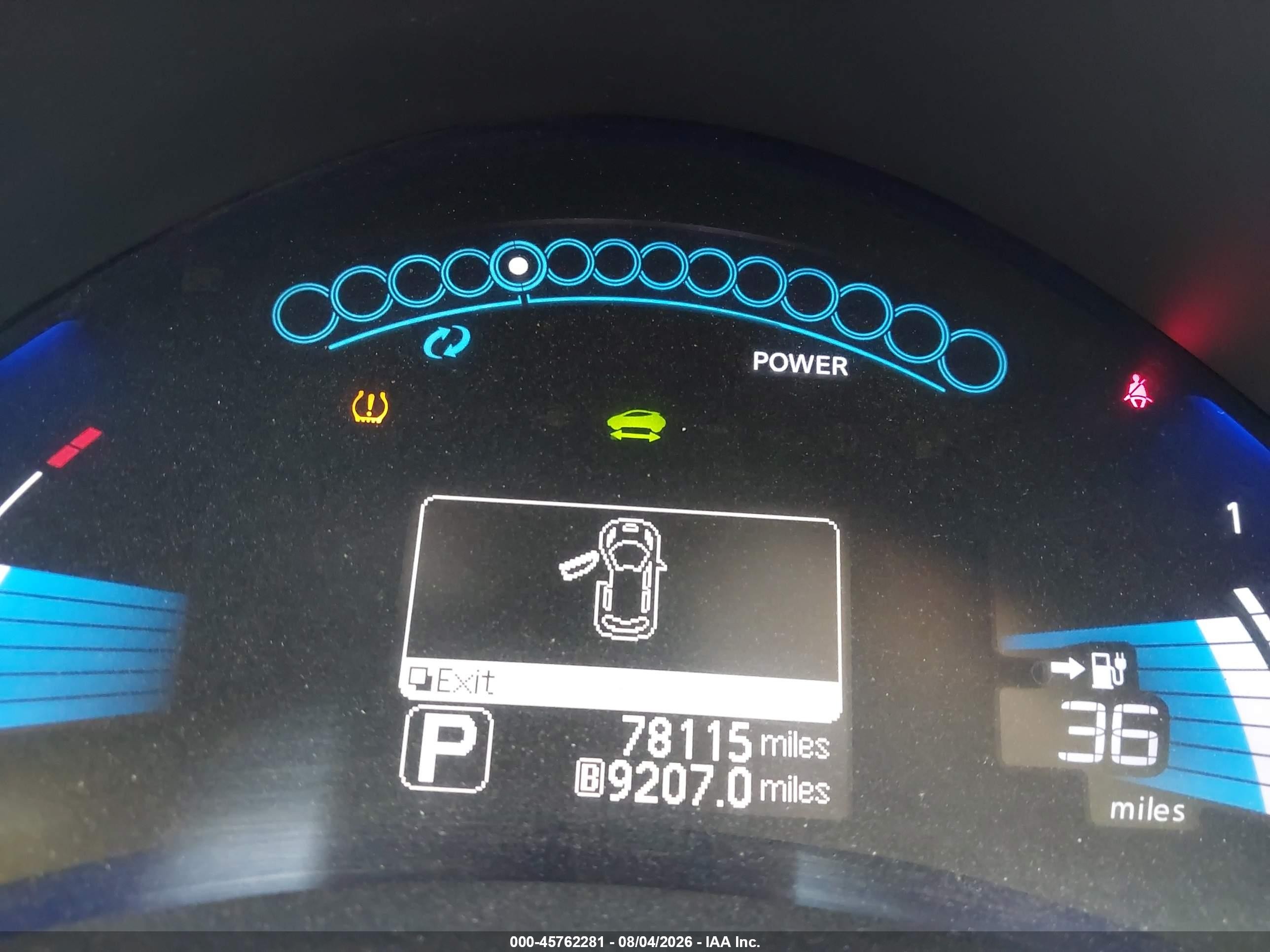 2012 Nissan Leaf Sl Red vin: JN1AZ0CP8CT017198
