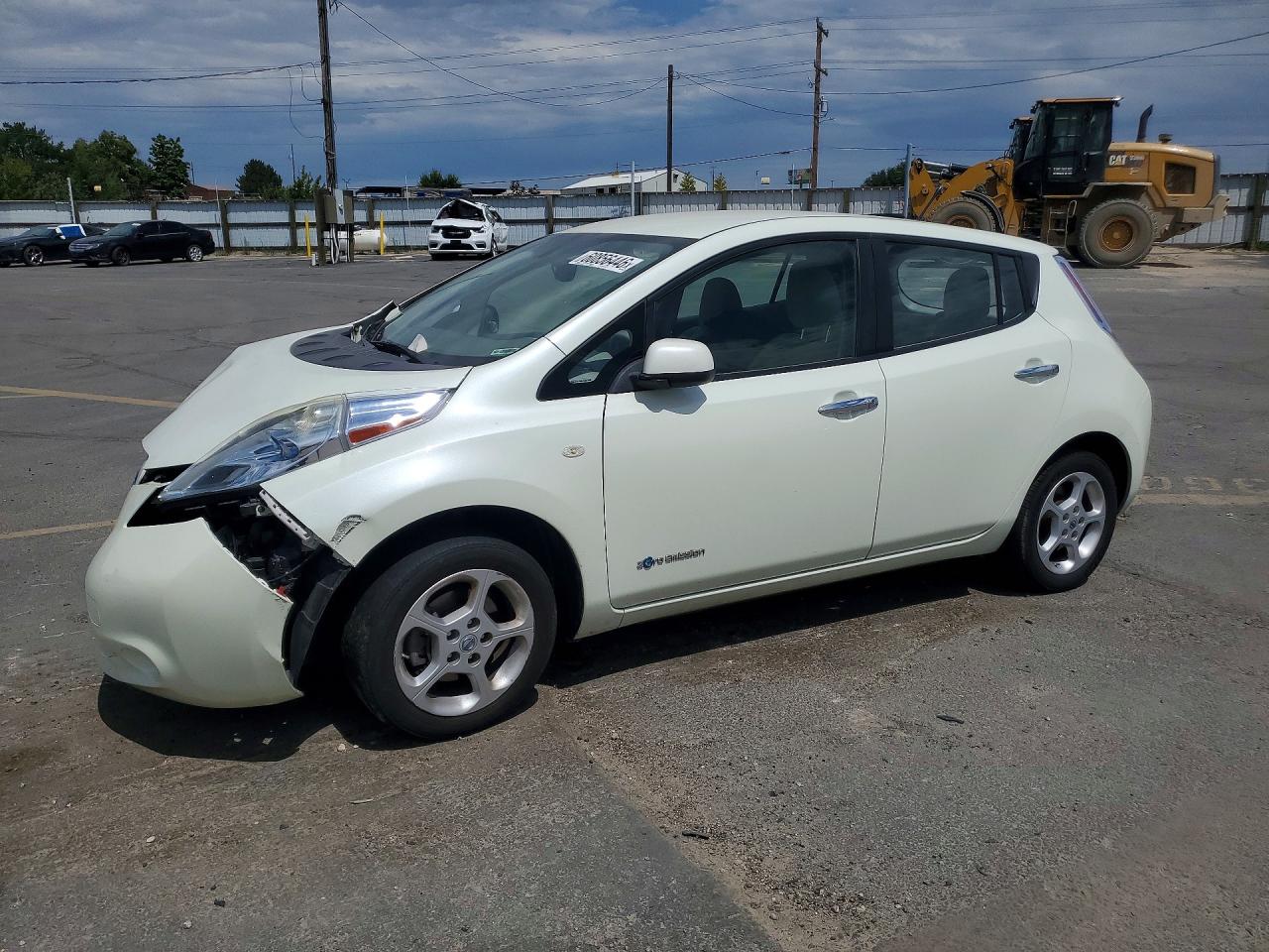 2012 Nissan Leaf Sv White vin: JN1AZ0CP8CT021459