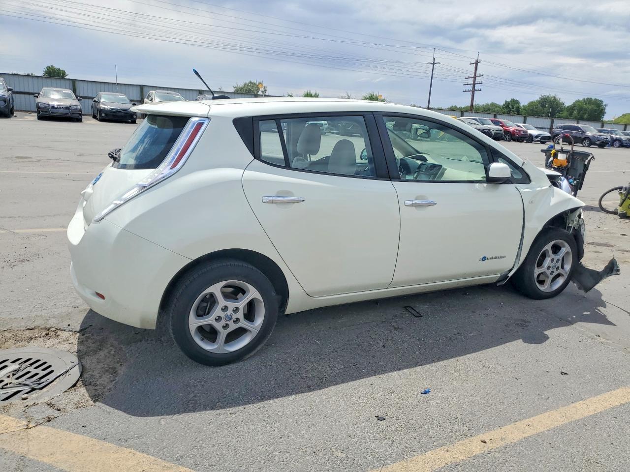 2012 Nissan Leaf Sv White vin: JN1AZ0CP8CT021459