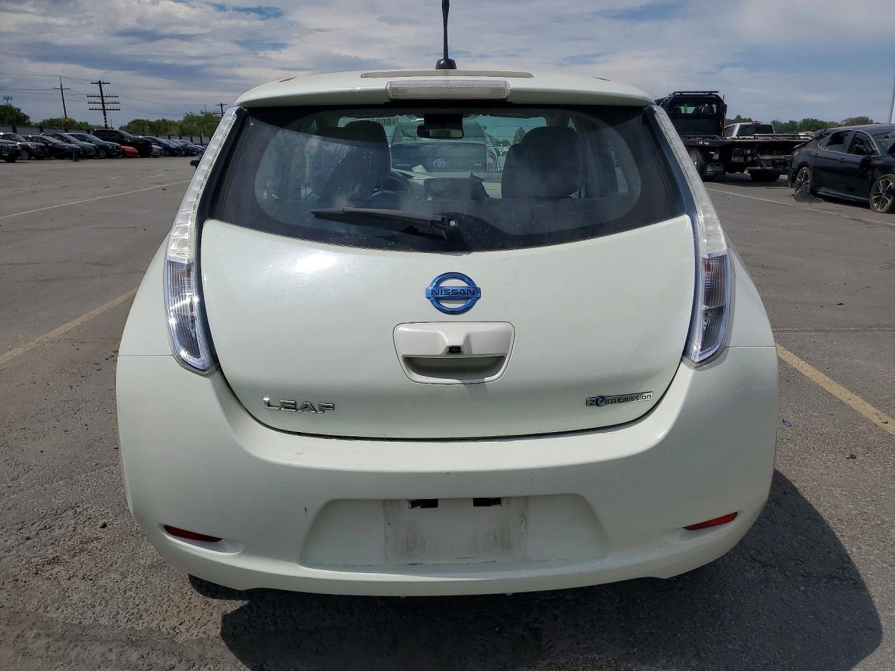 2012 Nissan Leaf Sv White vin: JN1AZ0CP8CT021459