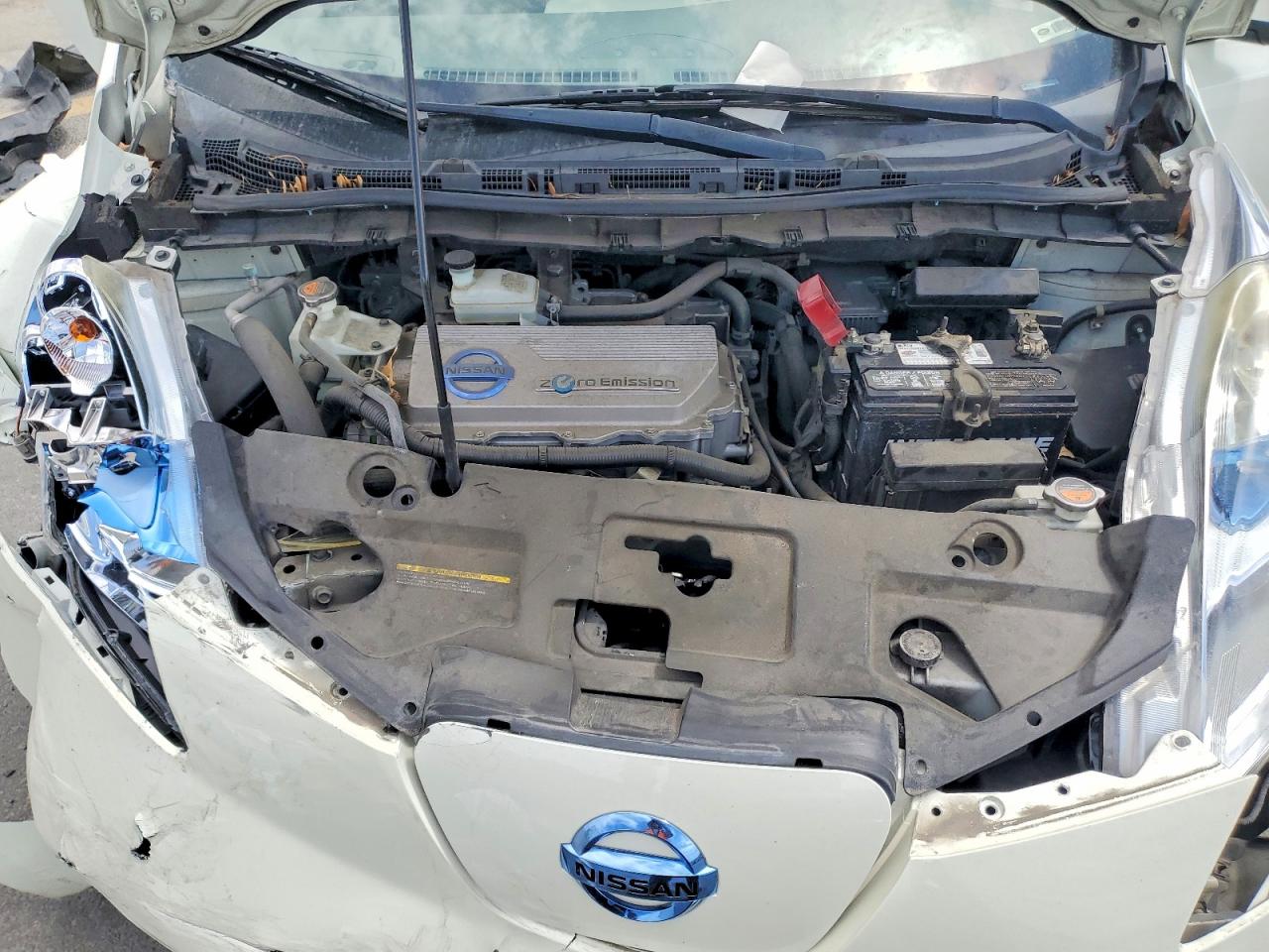 2012 Nissan Leaf Sv White vin: JN1AZ0CP8CT021459