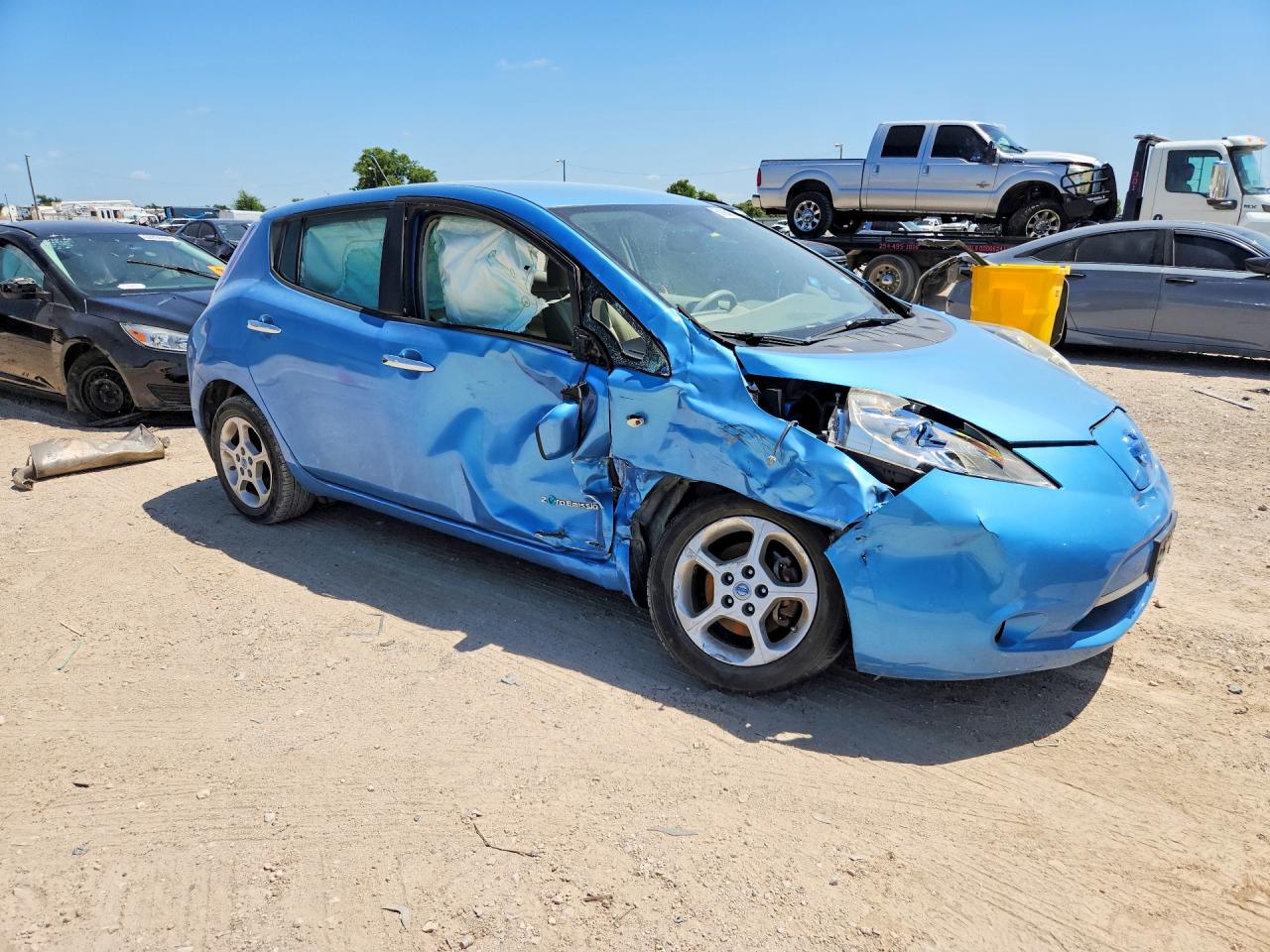2012 Nissan Leaf Sv Blue vin: JN1AZ0CP8CT021607