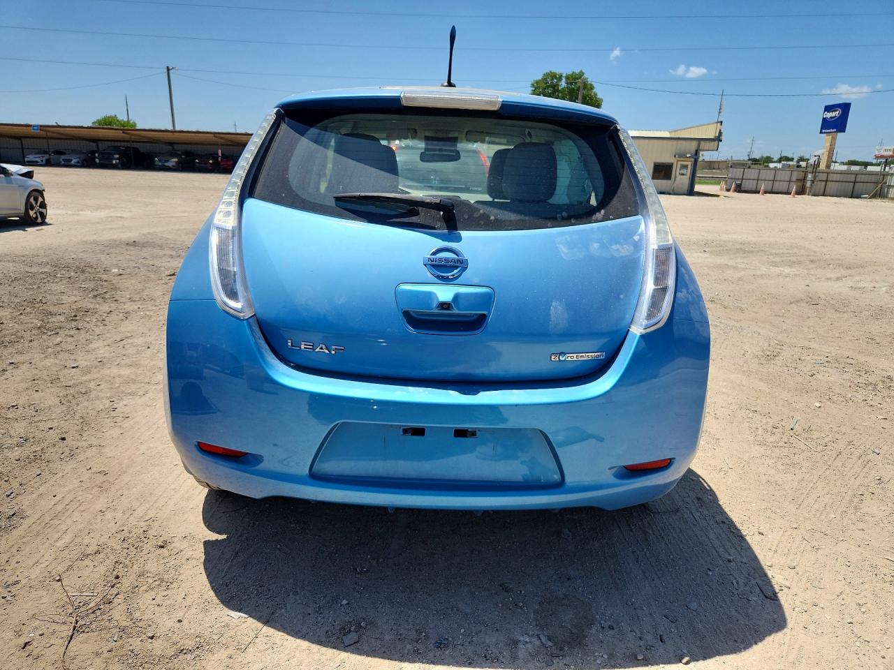 2012 Nissan Leaf Sv Blue vin: JN1AZ0CP8CT021607