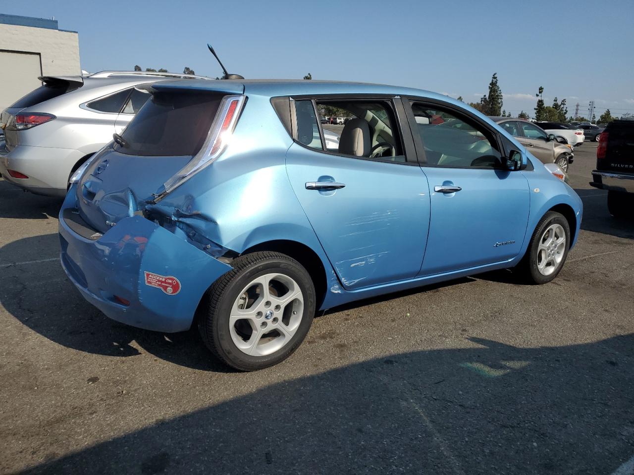 2011 Nissan Leaf Sv Синий vin: JN1AZ0CP9BT000604