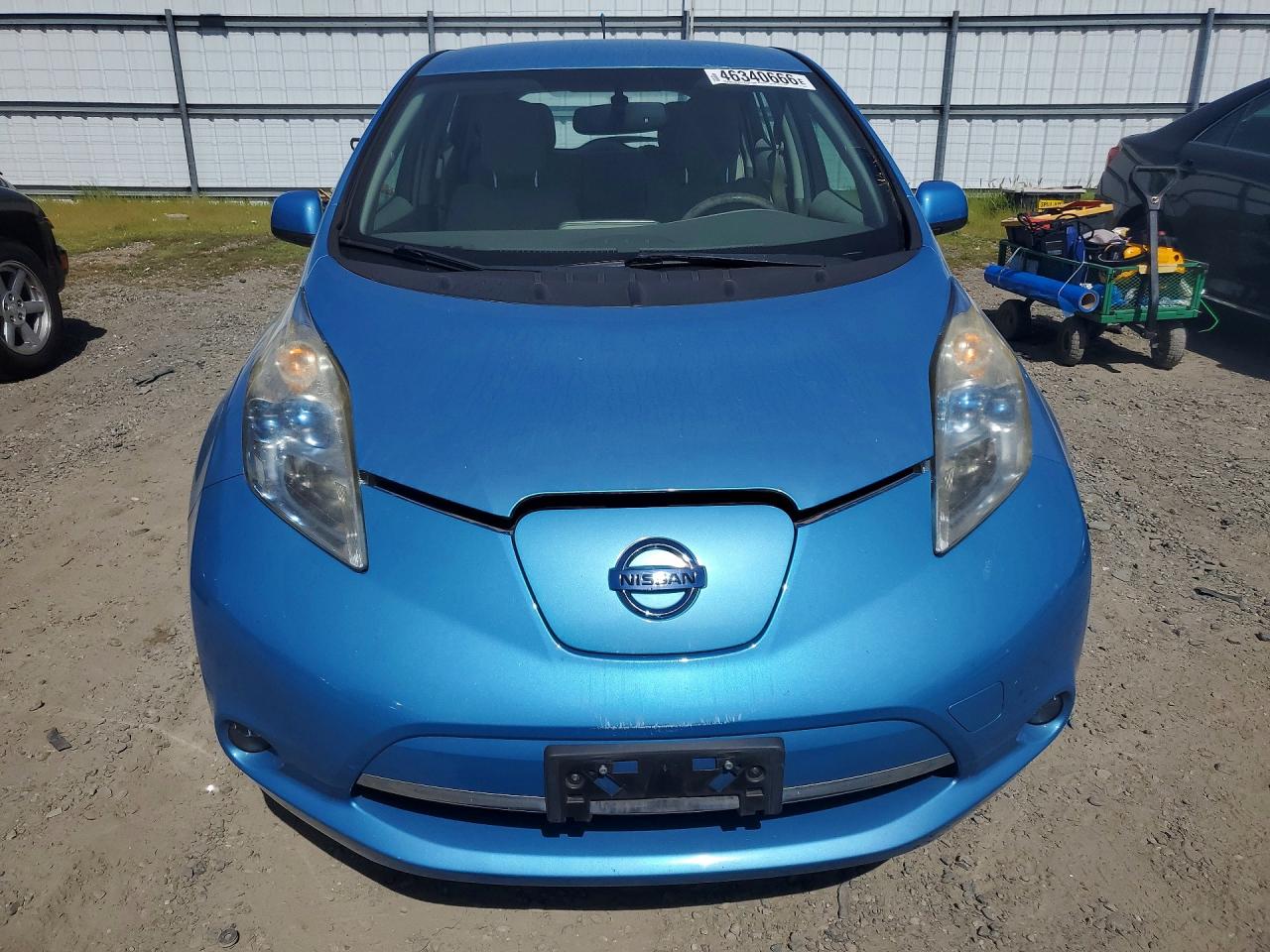 2011 Niss Leaf Sl 4d Hatchback Blue vin: JN1AZ0CP9BT000960