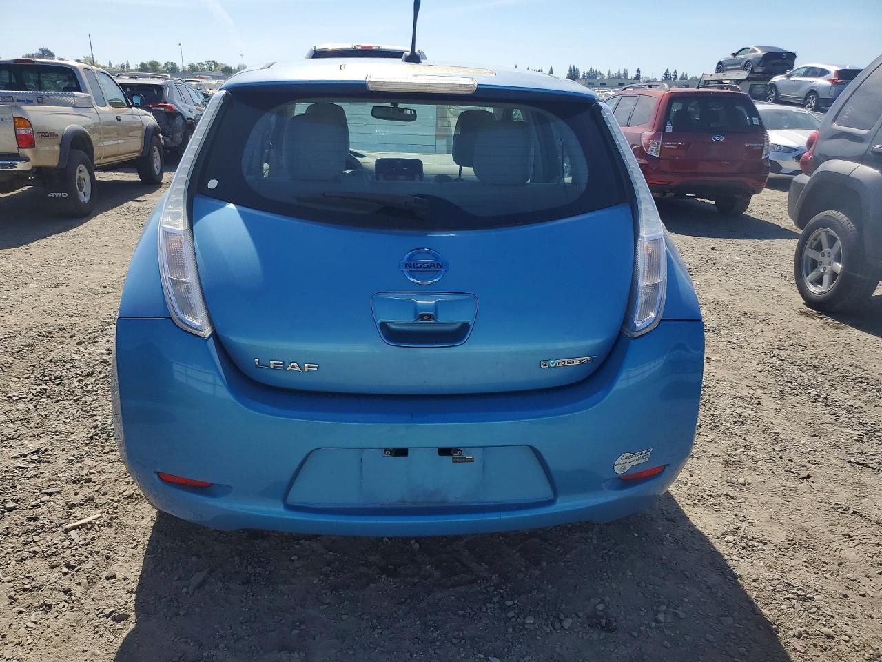 2011 Niss Leaf Sl 4d Hatchback Blue vin: JN1AZ0CP9BT000960