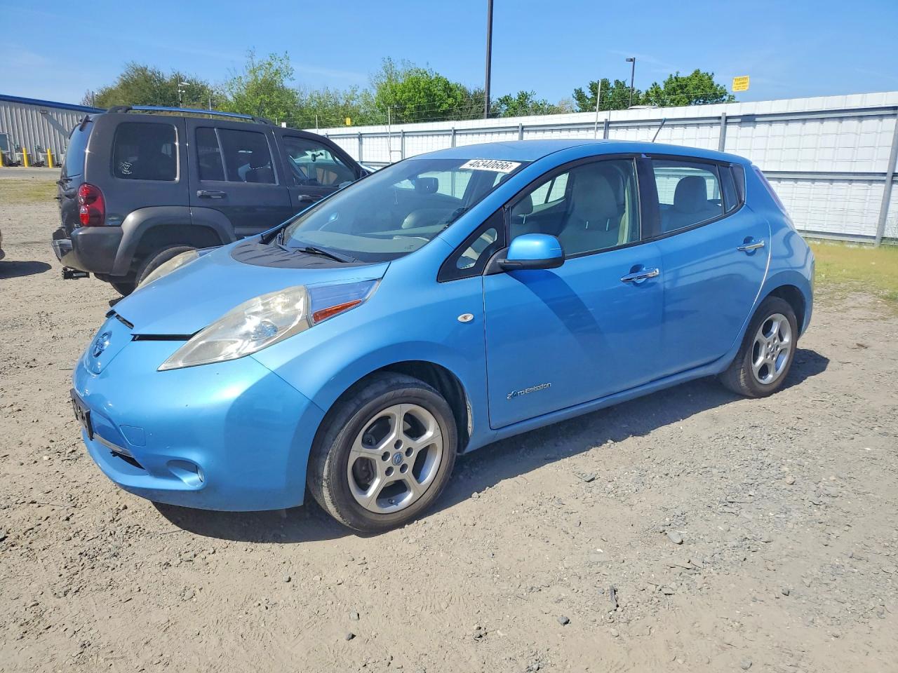 2011 Niss Leaf Sl 4d Hatchback Blue vin: JN1AZ0CP9BT000960