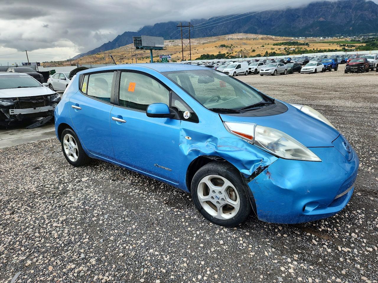 2011 Nissan Leaf Sv Blue vin: JN1AZ0CP9BT004569