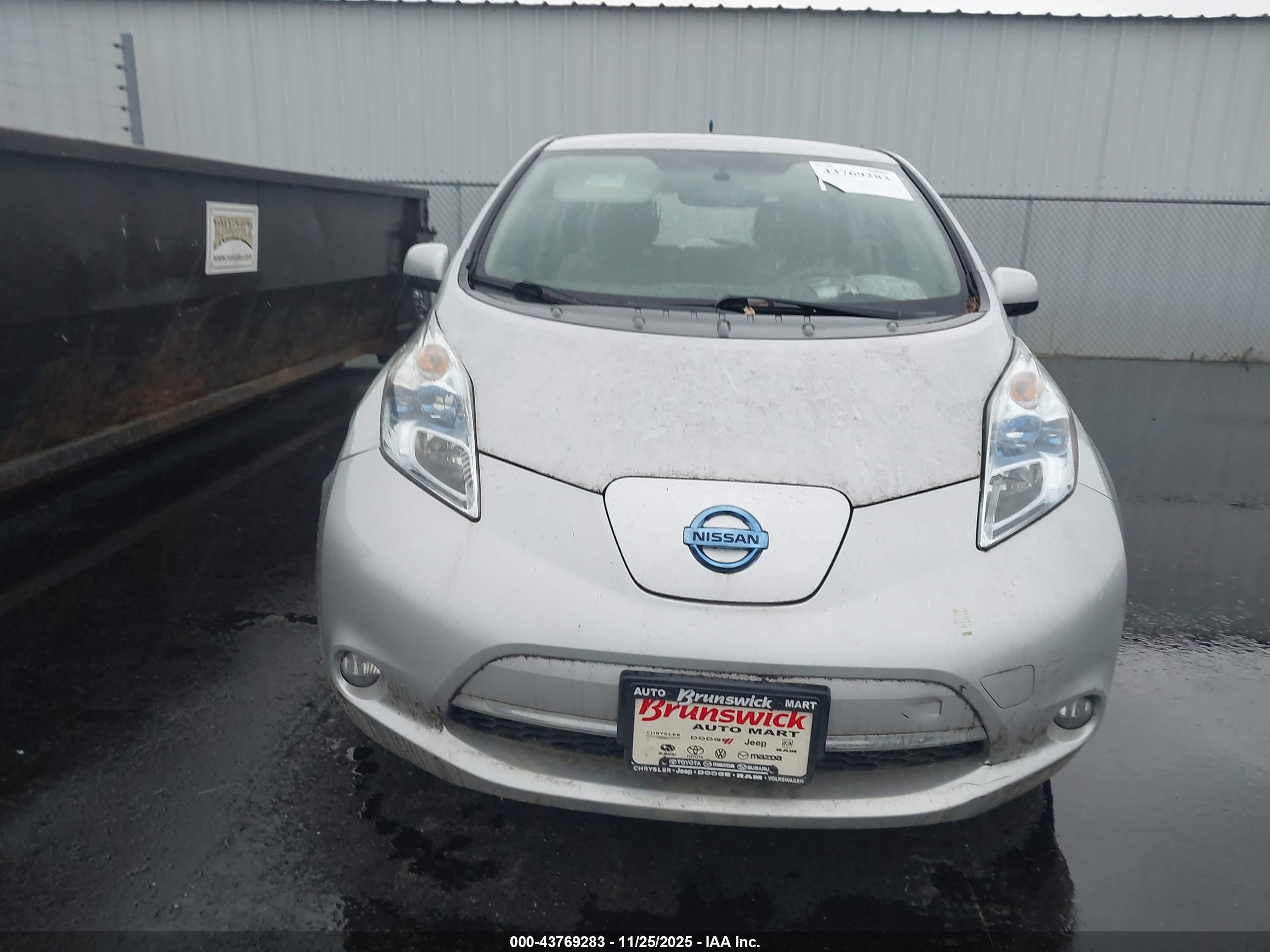 2012 Nissan Leaf Sl Silver vin: JN1AZ0CP9CT016769