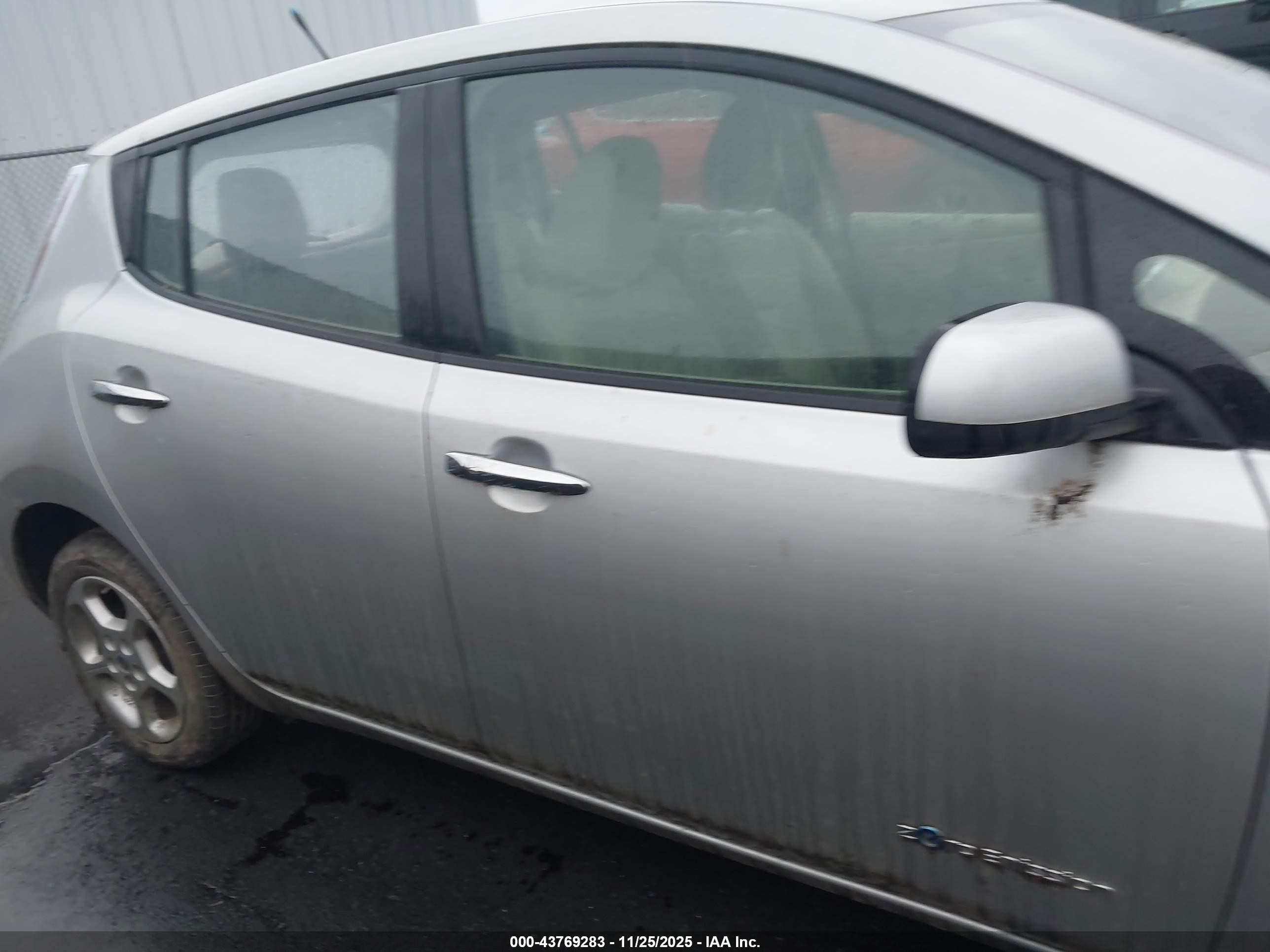 2012 Nissan Leaf Sl Silver vin: JN1AZ0CP9CT016769