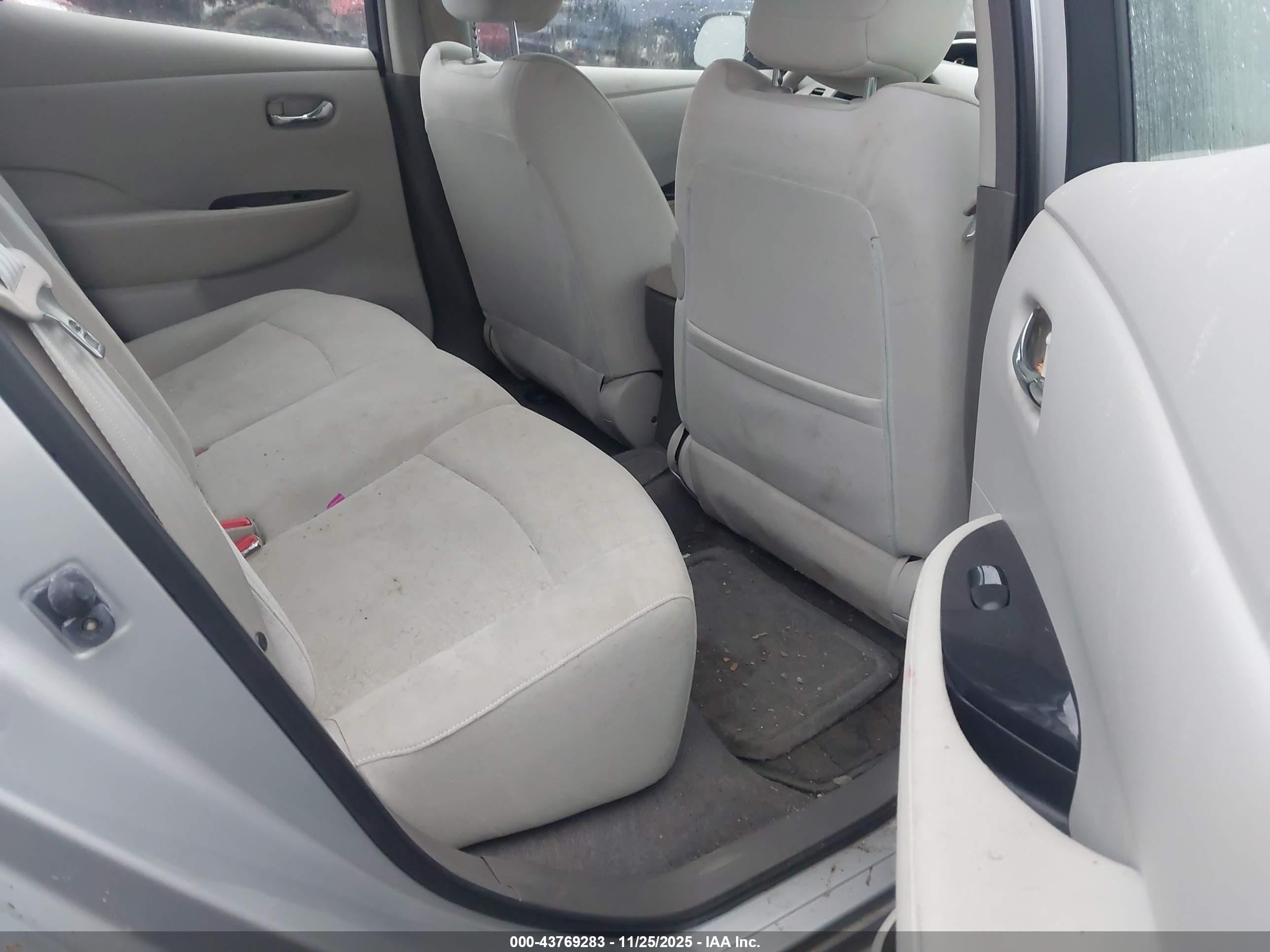 2012 Nissan Leaf Sl Silver vin: JN1AZ0CP9CT016769