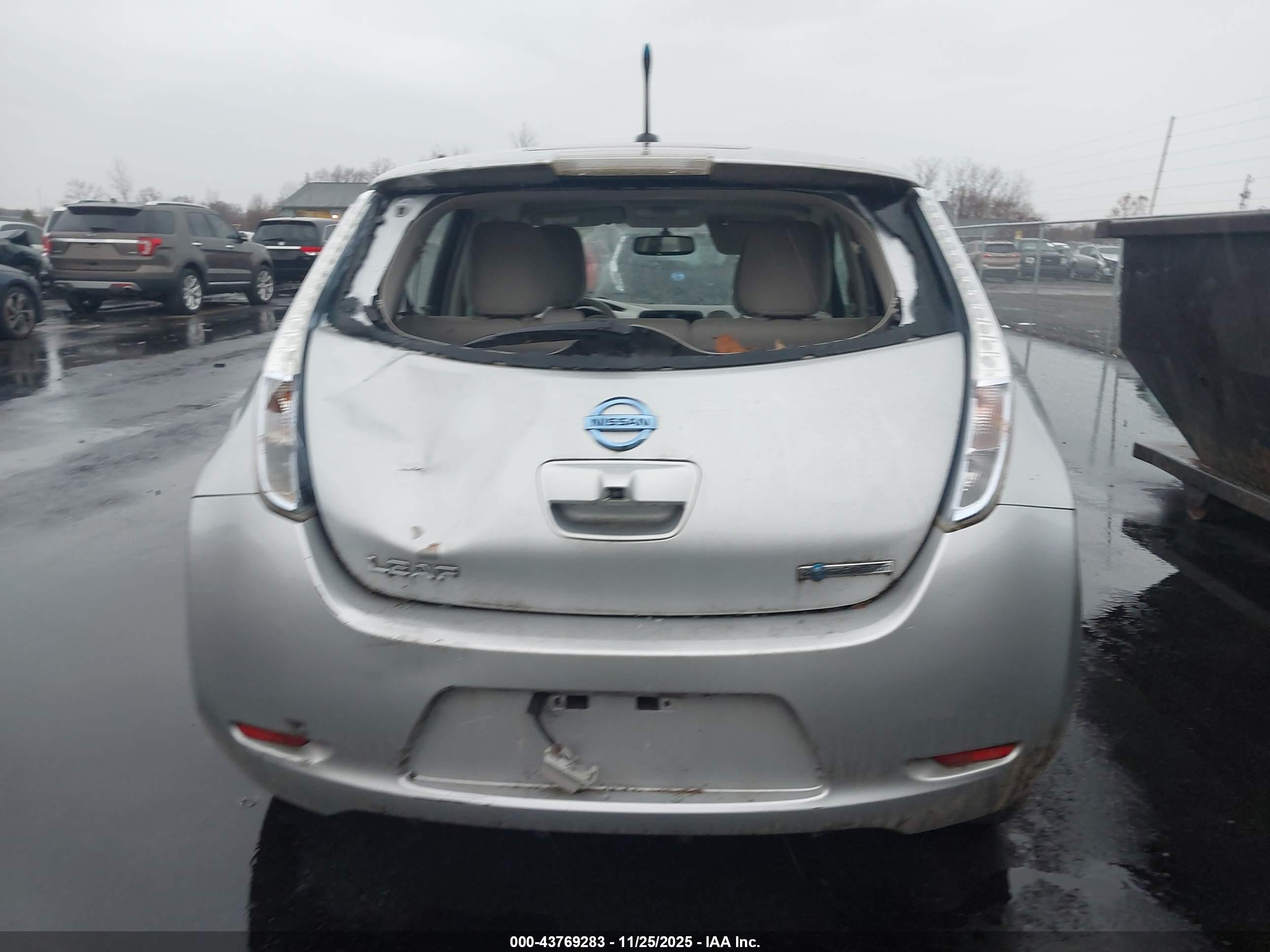 2012 Nissan Leaf Sl Silver vin: JN1AZ0CP9CT016769