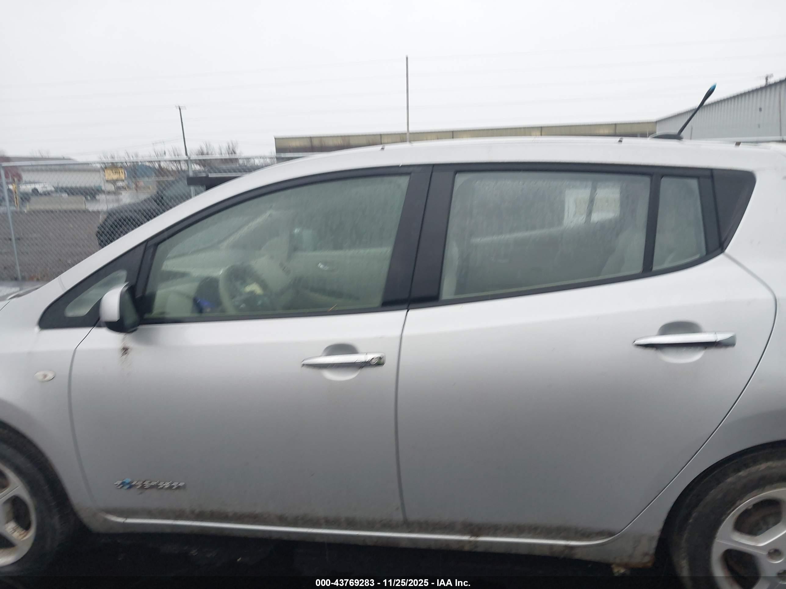 2012 Nissan Leaf Sl Silver vin: JN1AZ0CP9CT016769