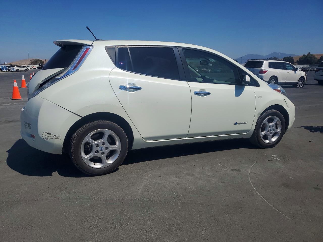 2012 Nissan Leaf Sv White vin: JN1AZ0CP9CT019865