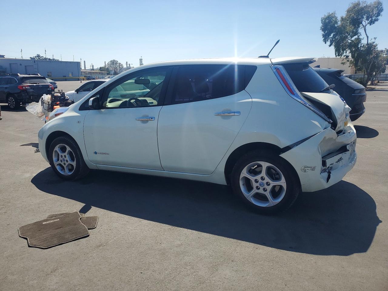 2012 Nissan Leaf Sv White vin: JN1AZ0CP9CT019865