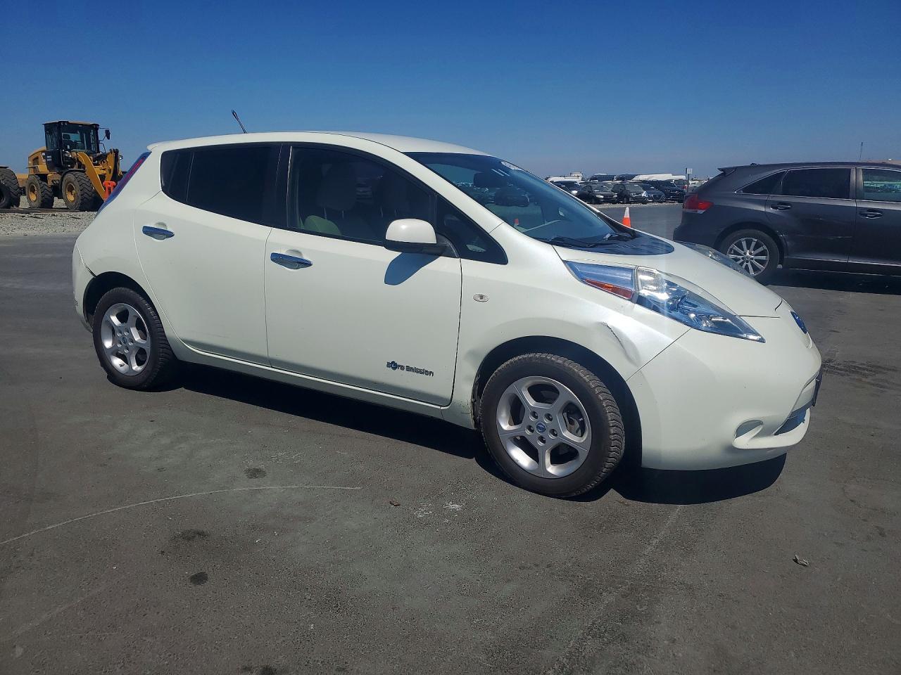 2012 Nissan Leaf Sv White vin: JN1AZ0CP9CT019865