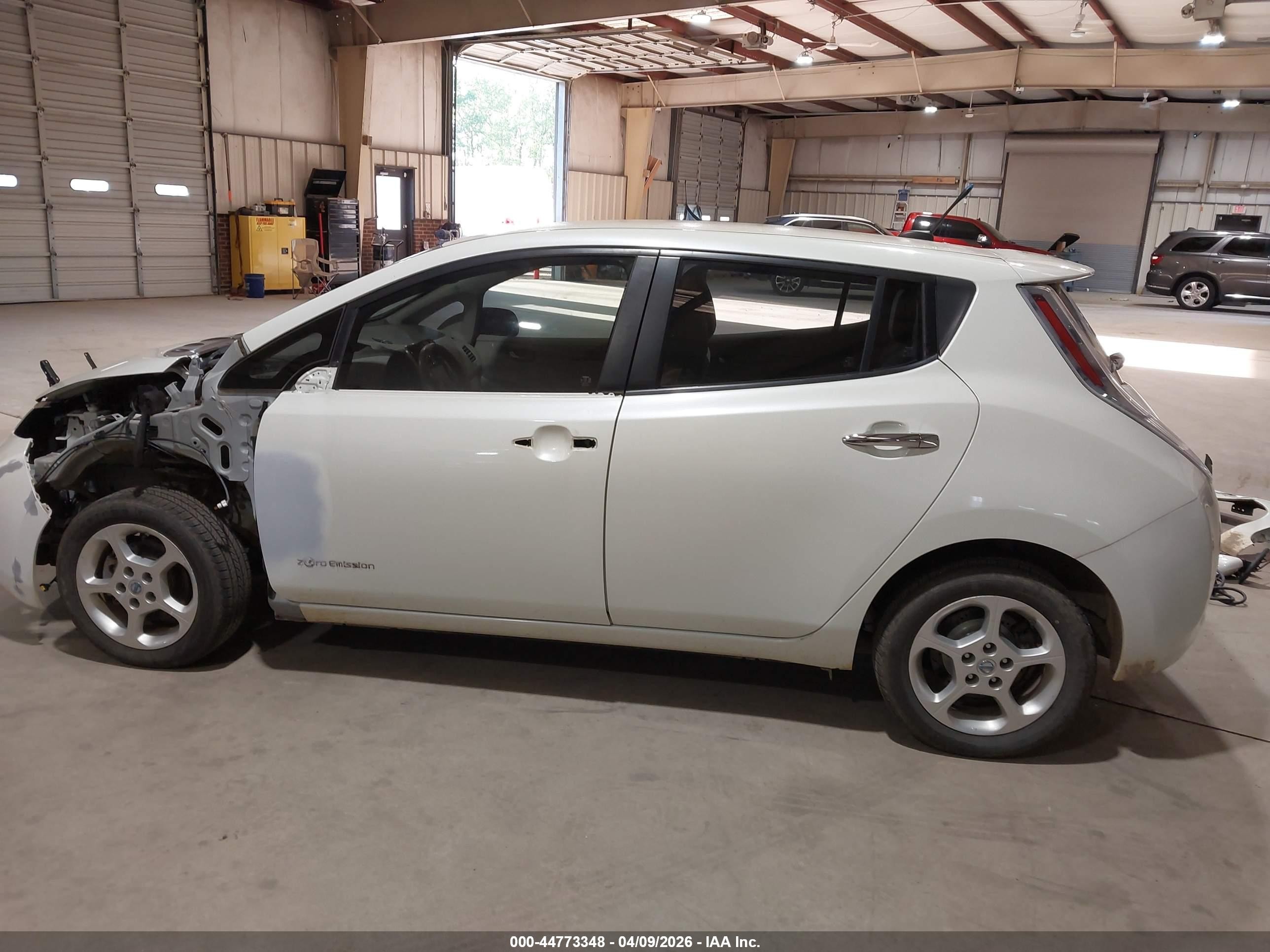 2012 Nissan Leaf Sl White vin: JN1AZ0CP9CT022538