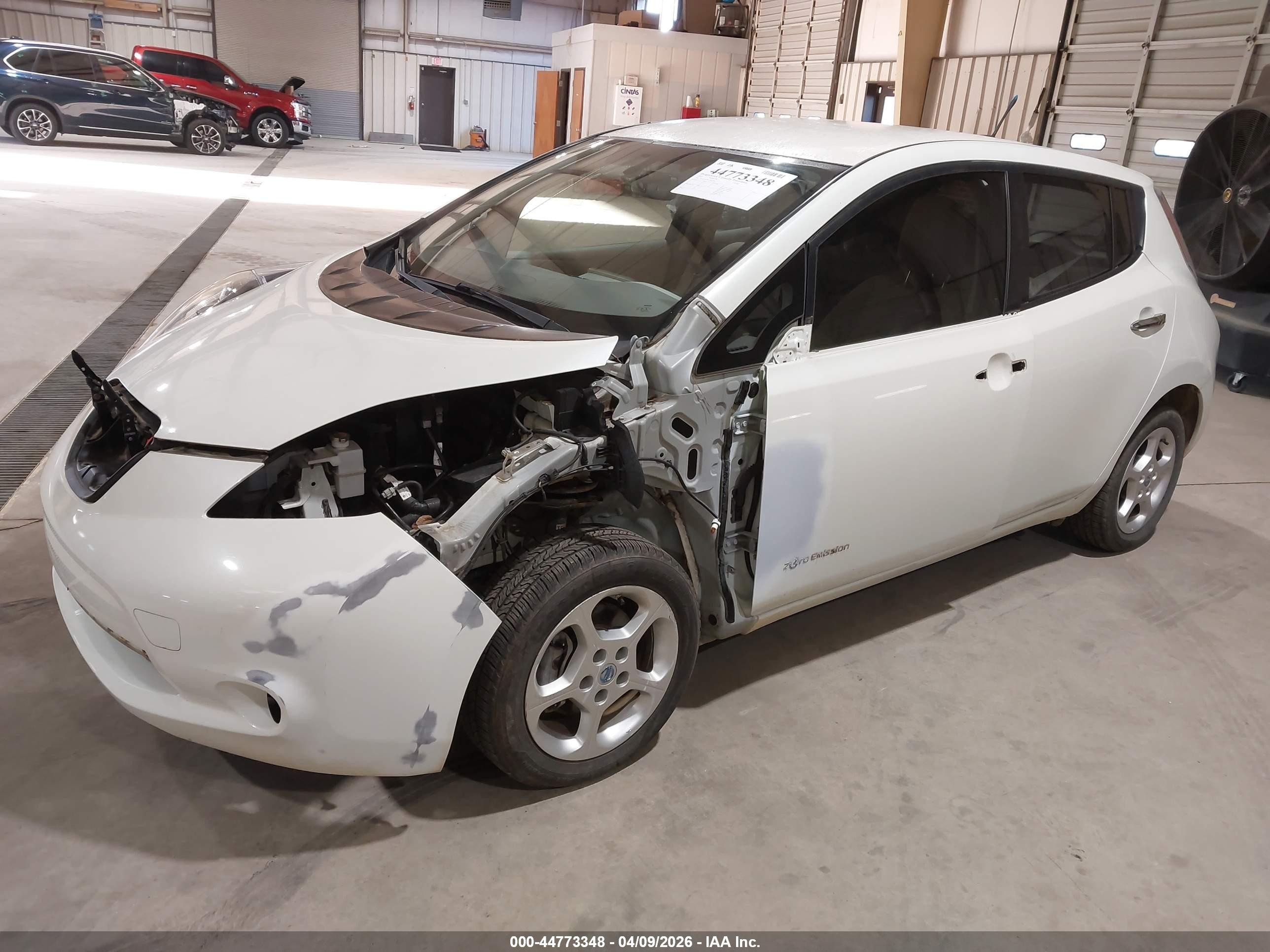2012 Nissan Leaf Sl White vin: JN1AZ0CP9CT022538