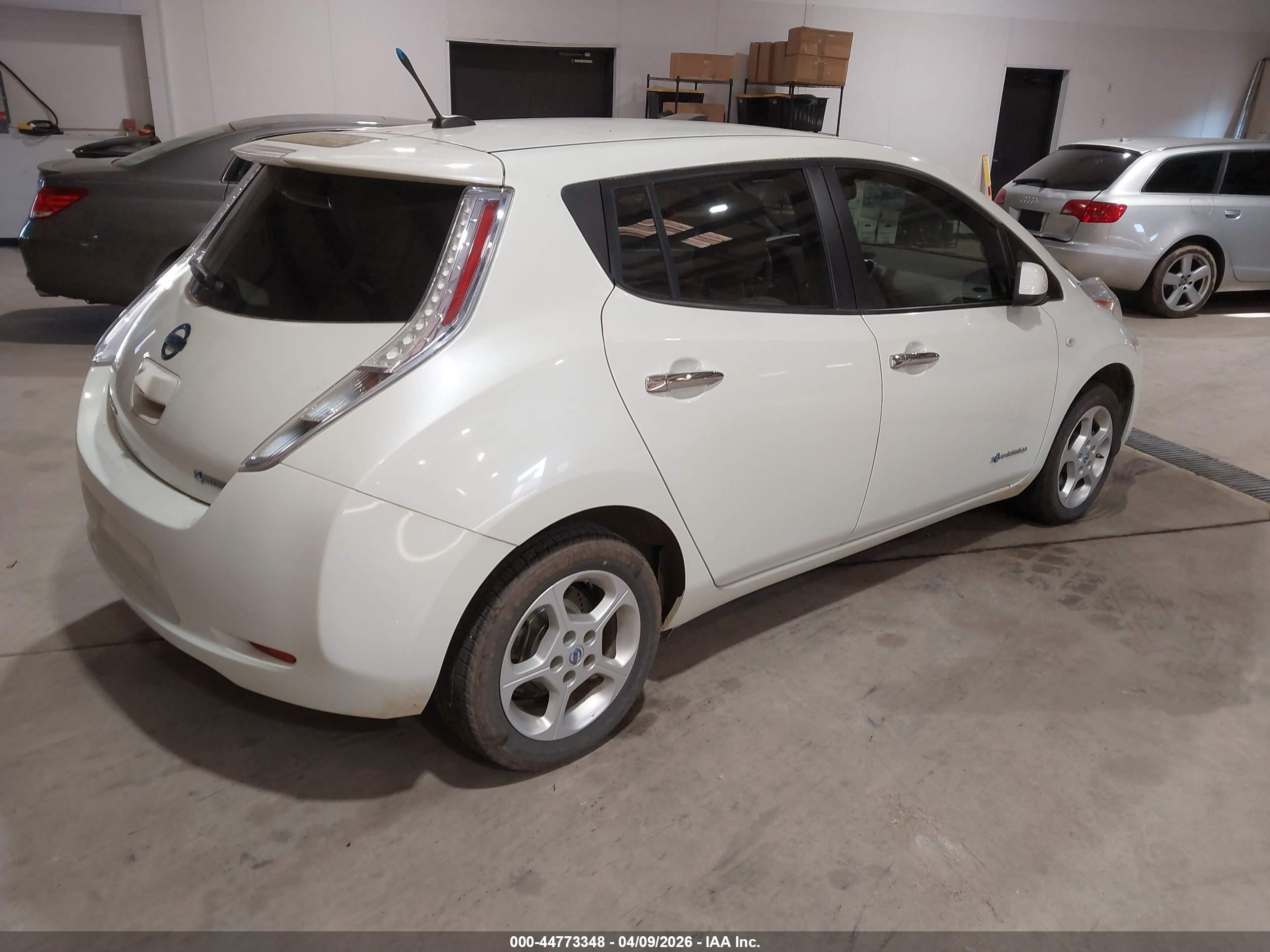 2012 Nissan Leaf Sl White vin: JN1AZ0CP9CT022538