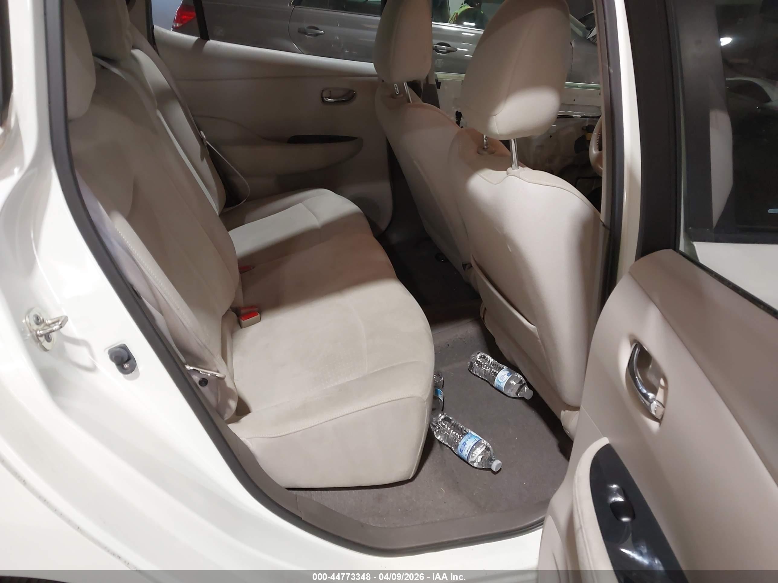 2012 Nissan Leaf Sl White vin: JN1AZ0CP9CT022538