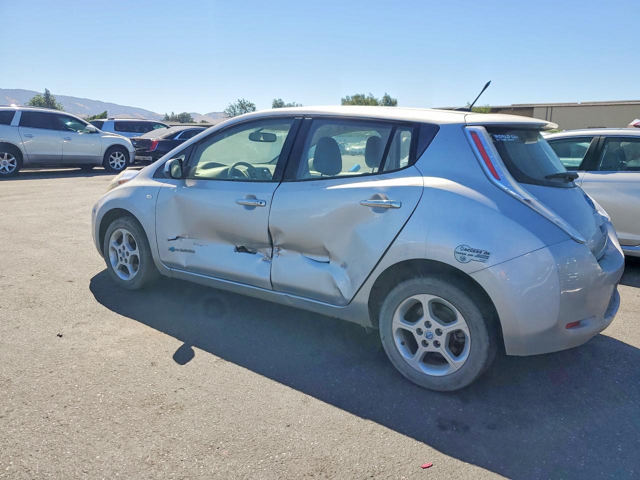 2012 Nissan Leaf Sv Gray vin: JN1AZ0CP9CT023205
