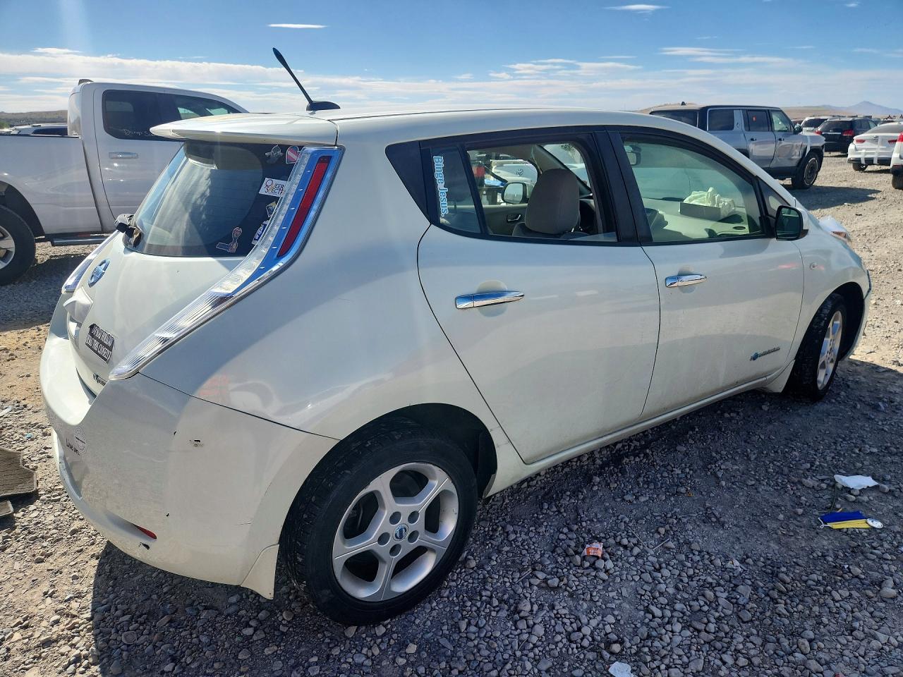 2012 Nissan Leaf Sv White vin: JN1AZ0CP9CT027044