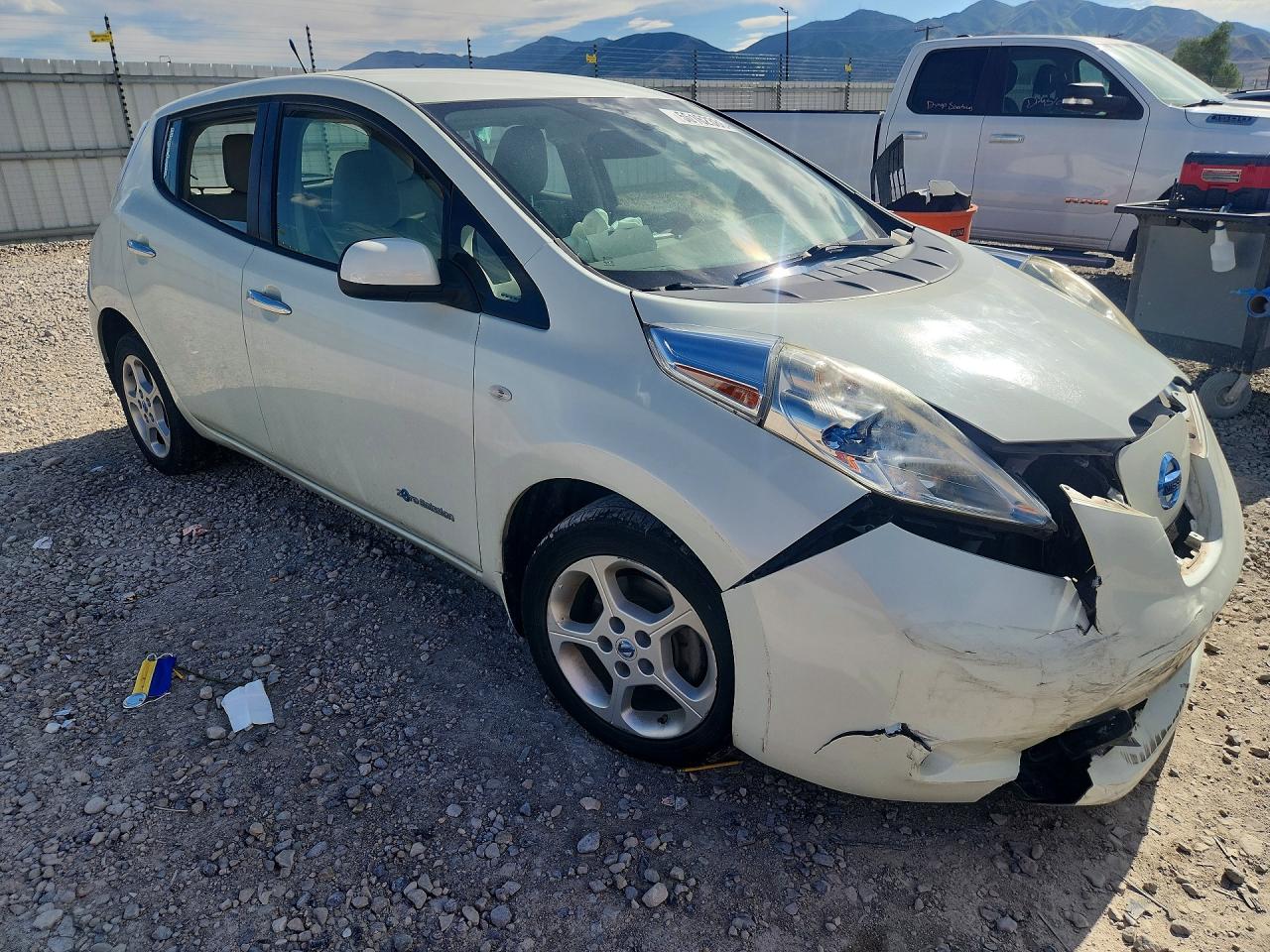 2012 Nissan Leaf Sv White vin: JN1AZ0CP9CT027044
