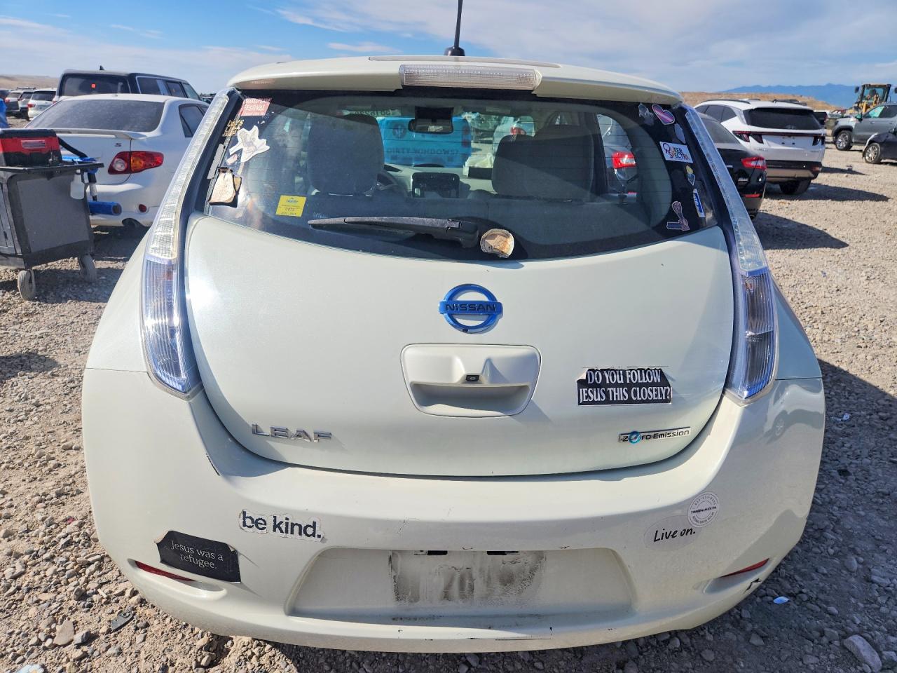2012 Nissan Leaf Sv White vin: JN1AZ0CP9CT027044